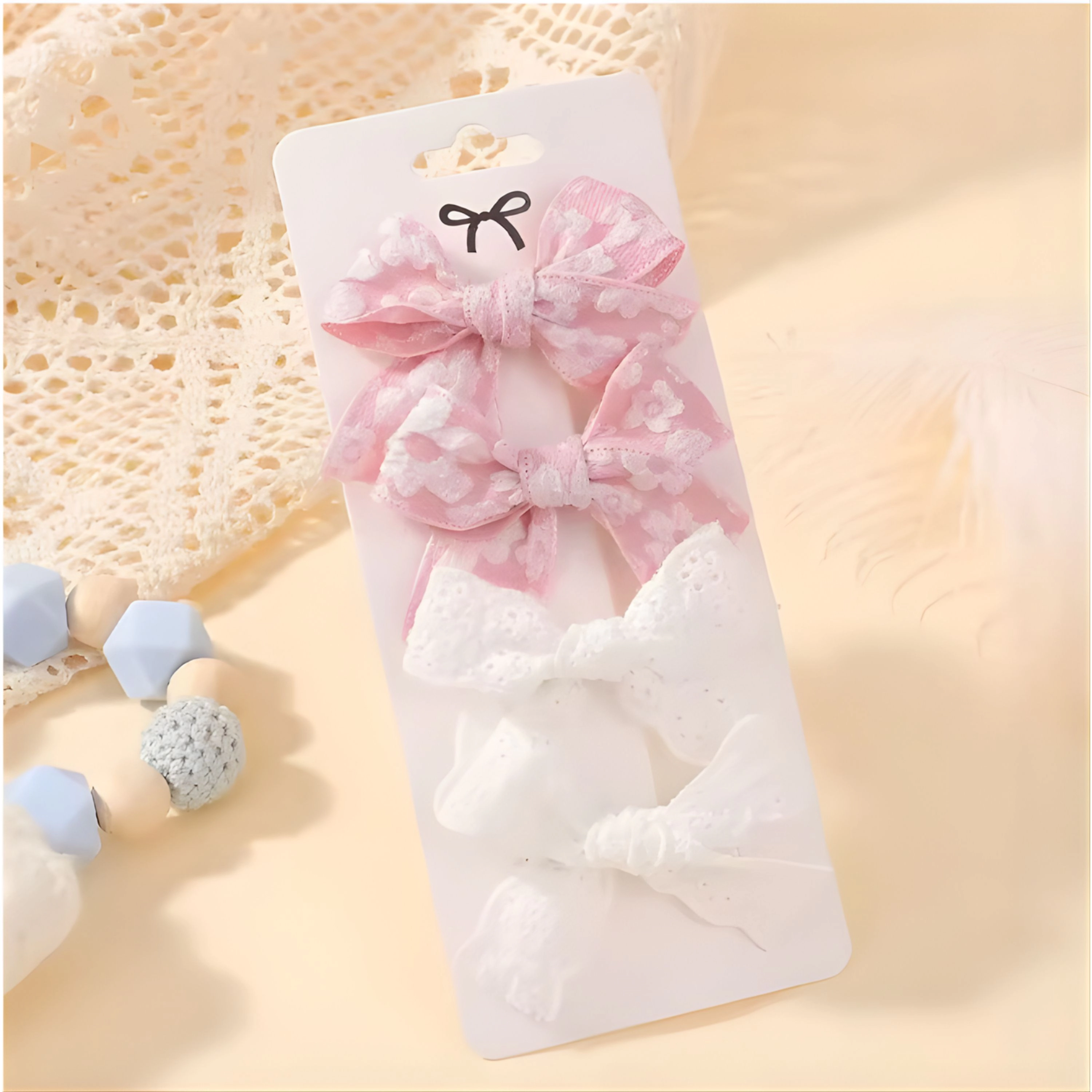 Kitcheniva 4 Pcs Children's Bow Hair Clips