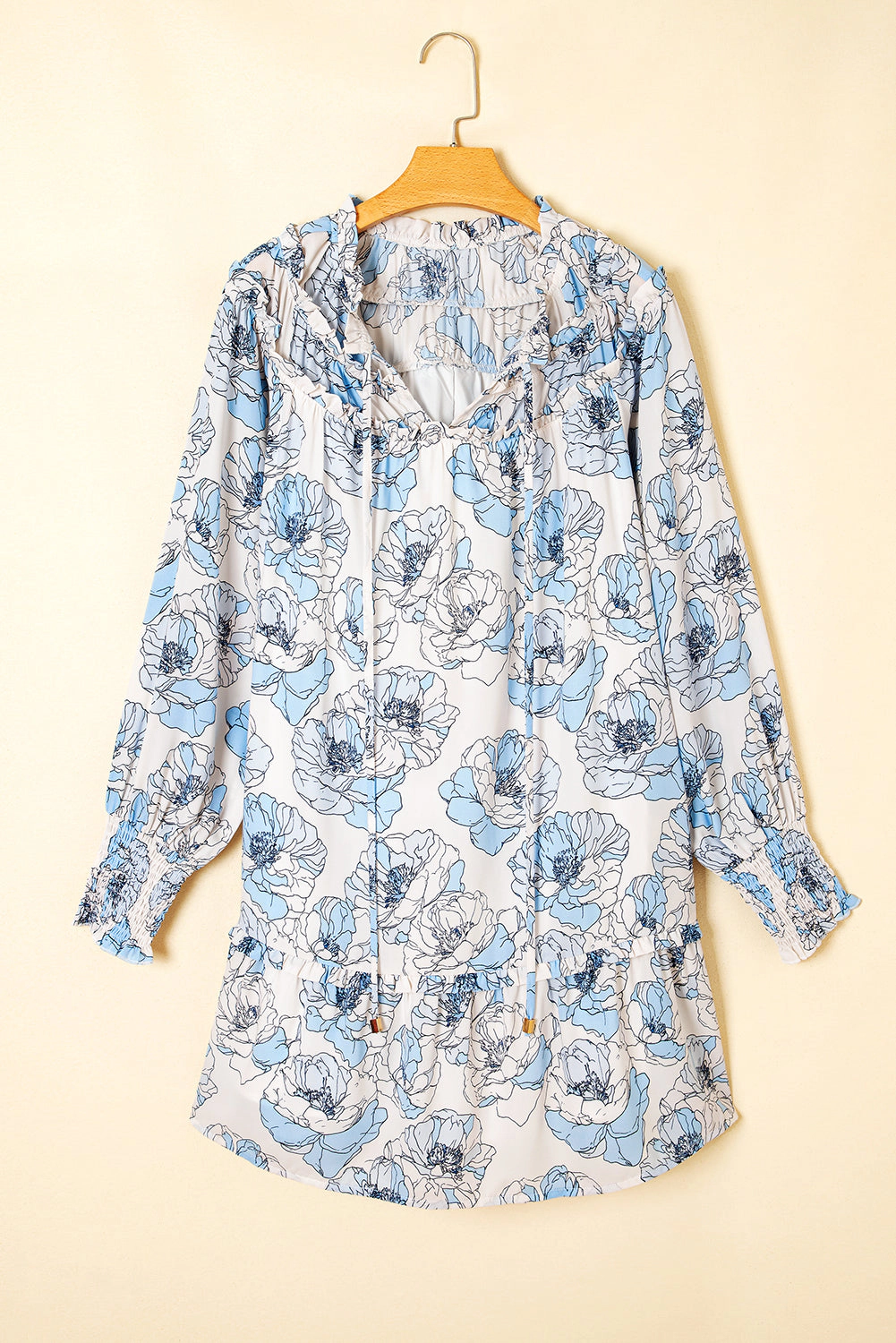 Threaded Pear Womens Juliana Sleeve Flowy Mini Dress