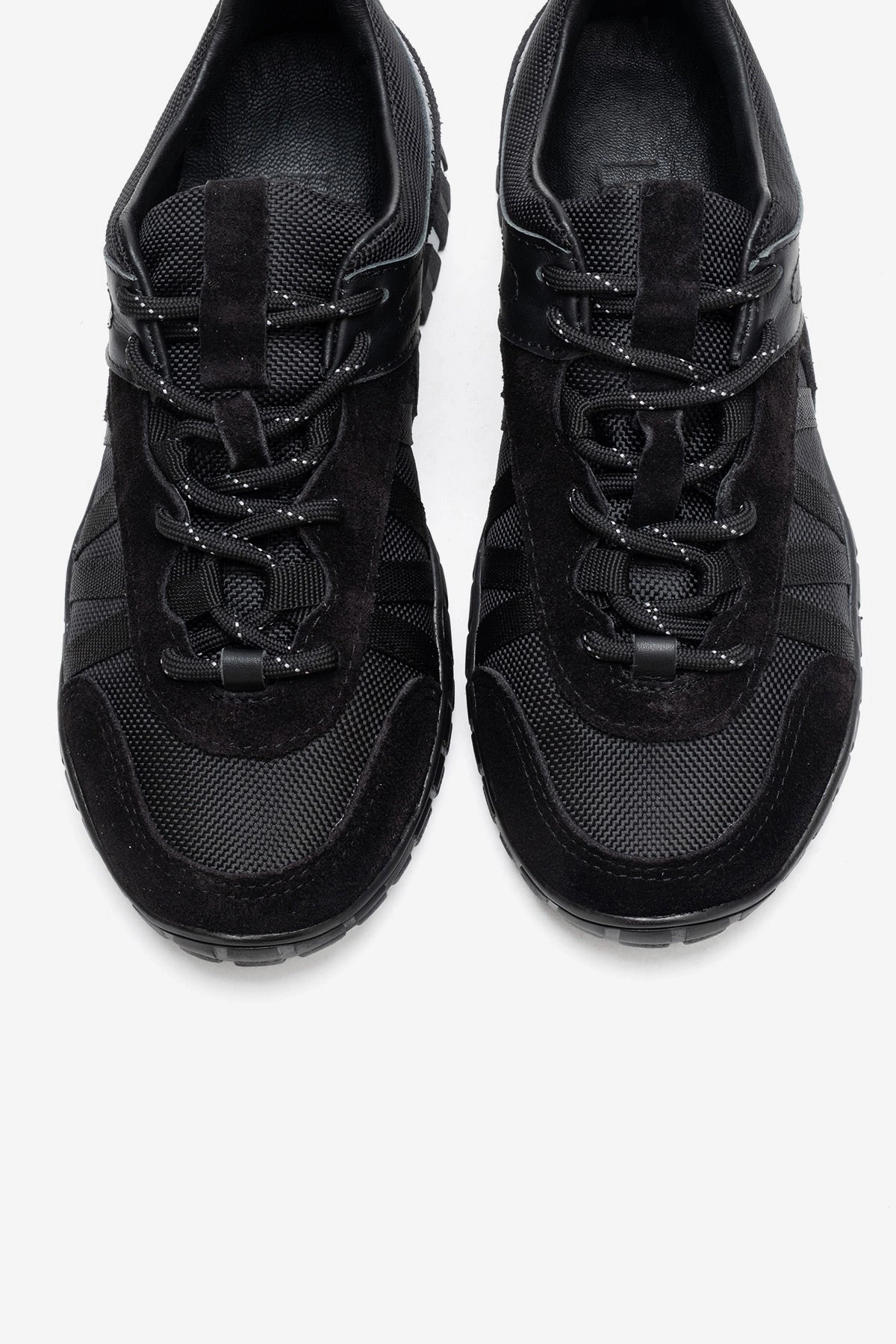 Forever & Always Womens Fiera Leather Mesh Sneaker