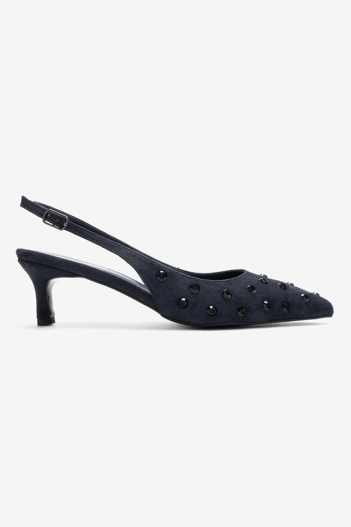 Prologue Shoes Womens Lorex Embellished Stiletto Slingback Pump