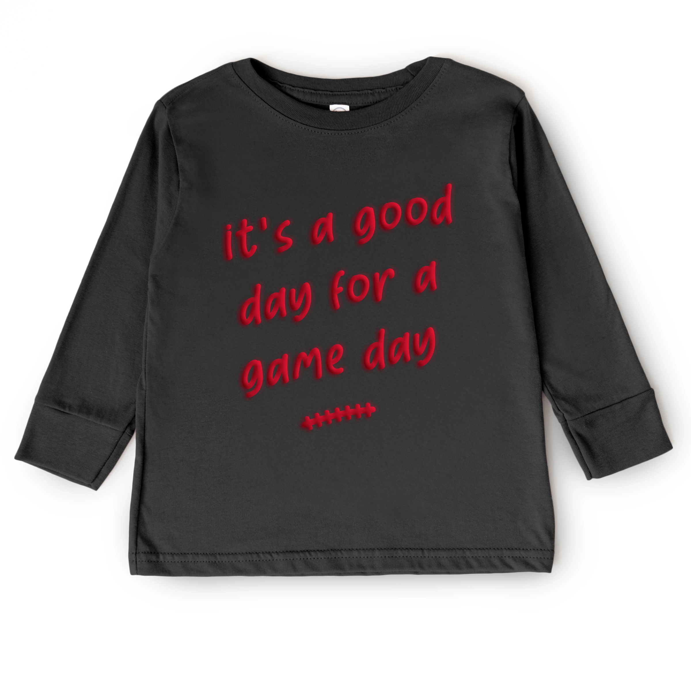 The Juniper Shop - Toddler Long Sleeve Graphic Tee It's A Good Day For Game Puff Print