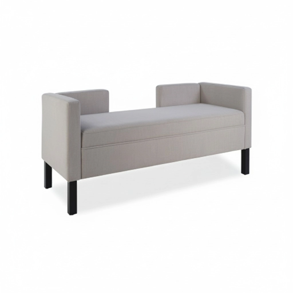 GOODSILO Upholstered Rectangular Ottoman Versatile Extra Seating Foot Rest Soft
