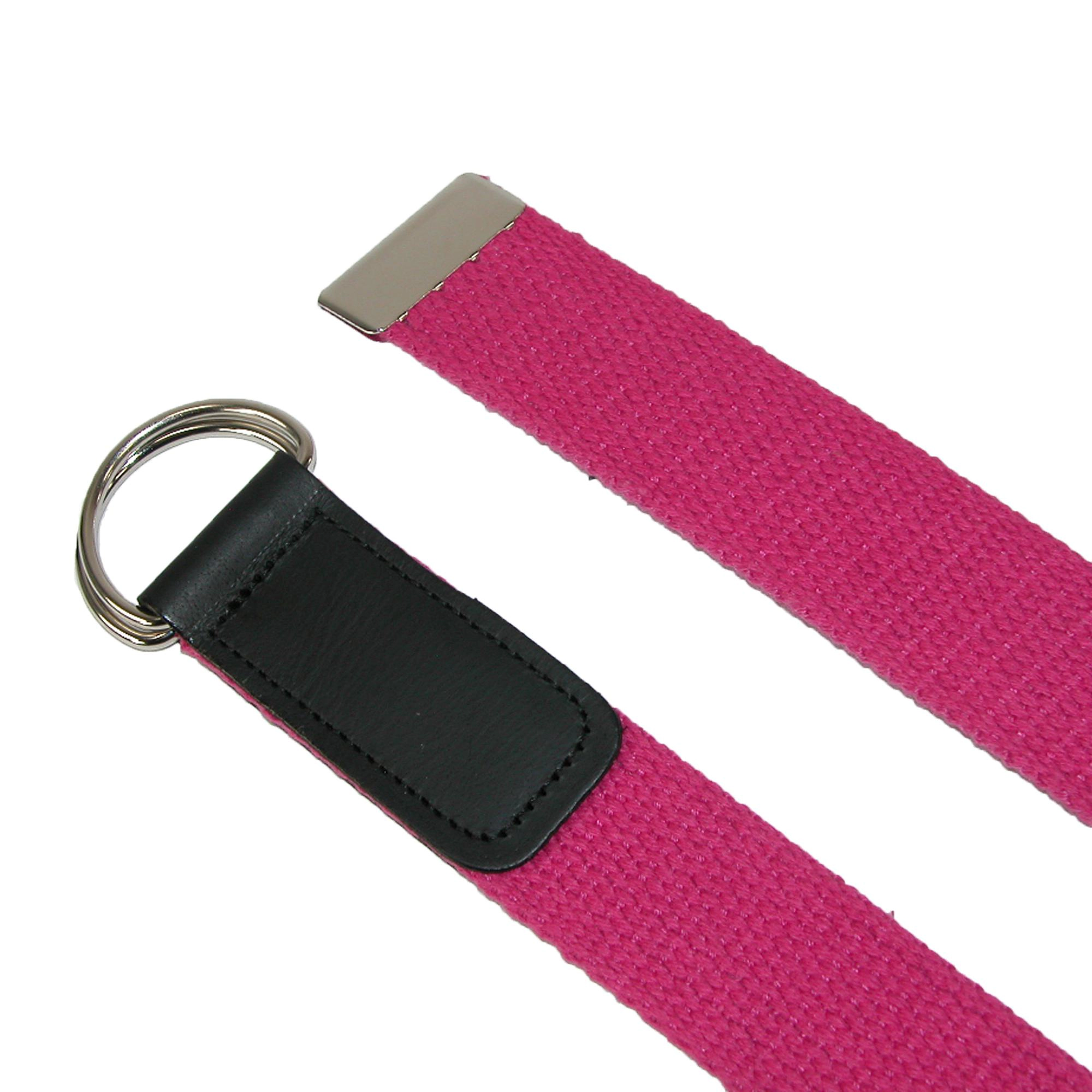 CTM Plus Cotton Web Belt with Double D Ring Buckle