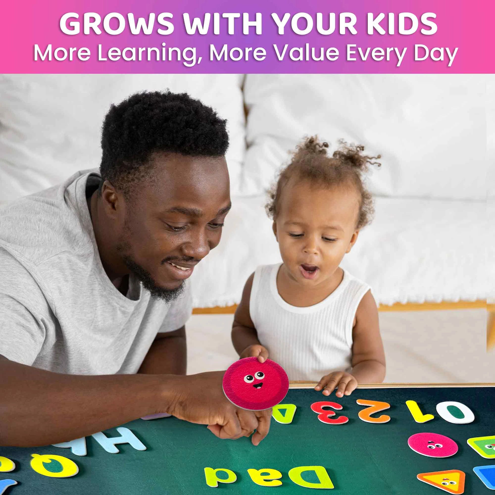 QUOKKA ABC Felt Board Learning Set, Interactive Alphabet & Preschool Activities, Ages 3+