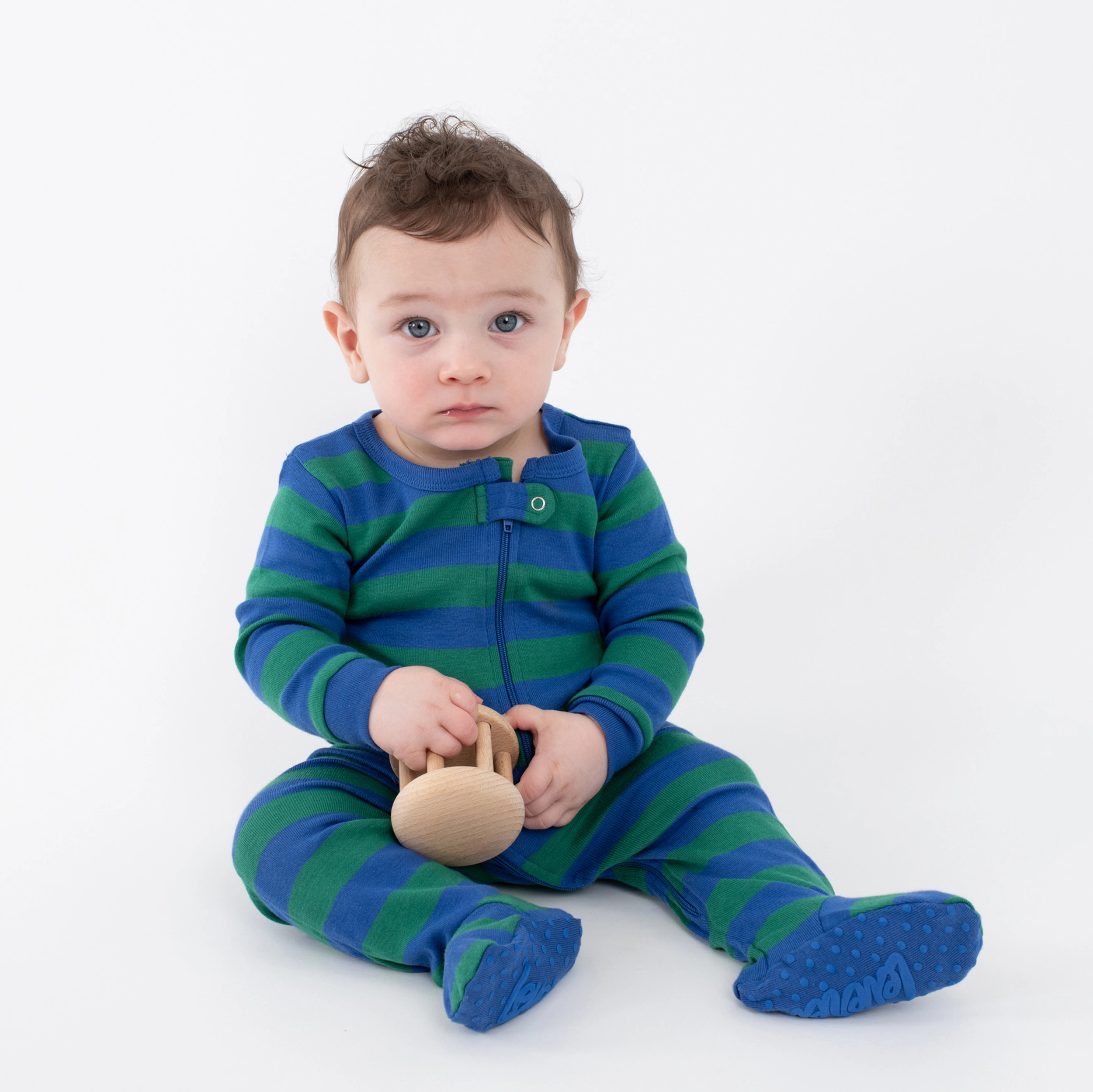 Leveret Baby/Toddler Striped Cotton Footed Pajamas