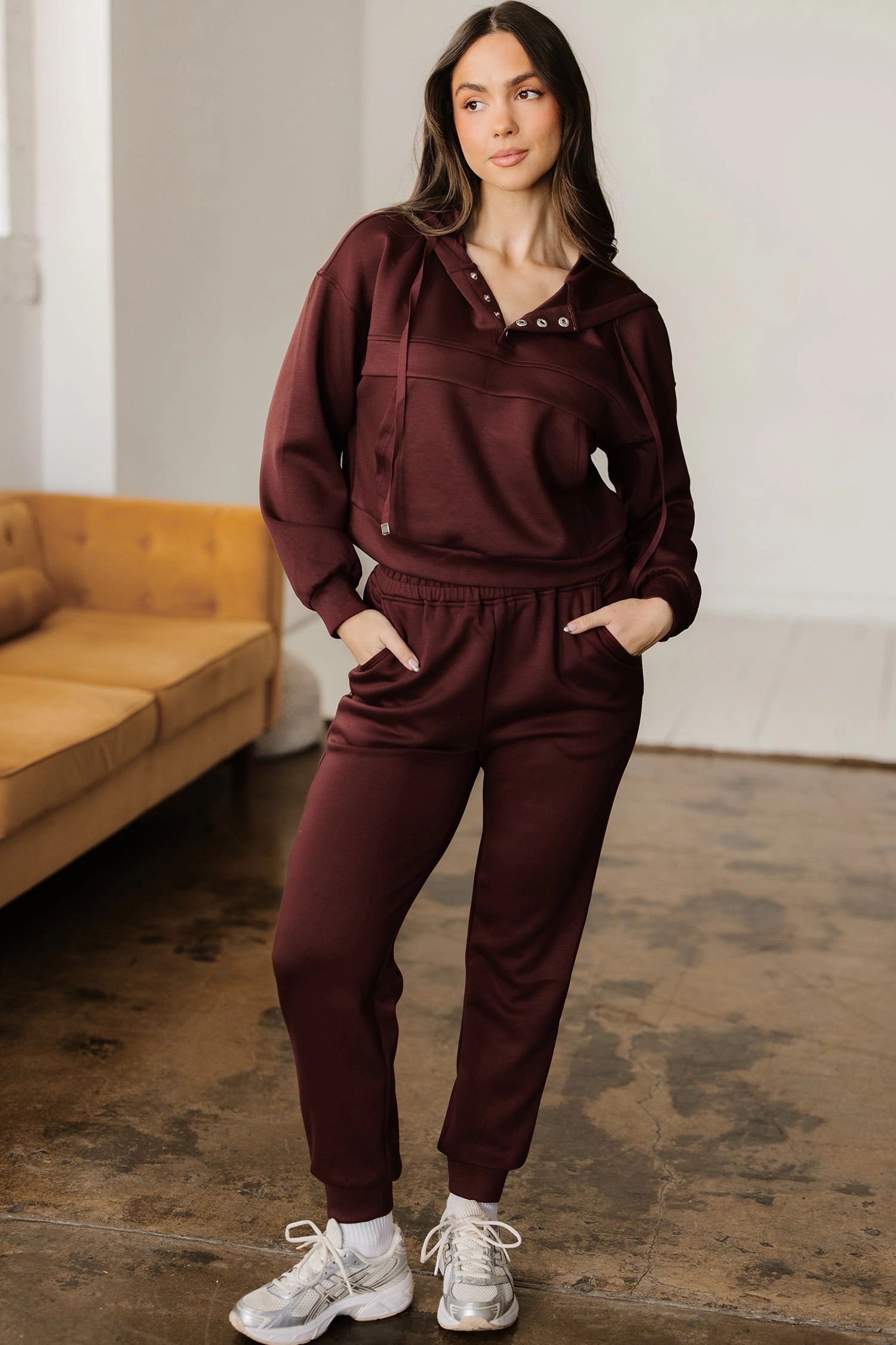 Threaded Pear Women's Kimberly Hoodie Jogger 2pcs Set