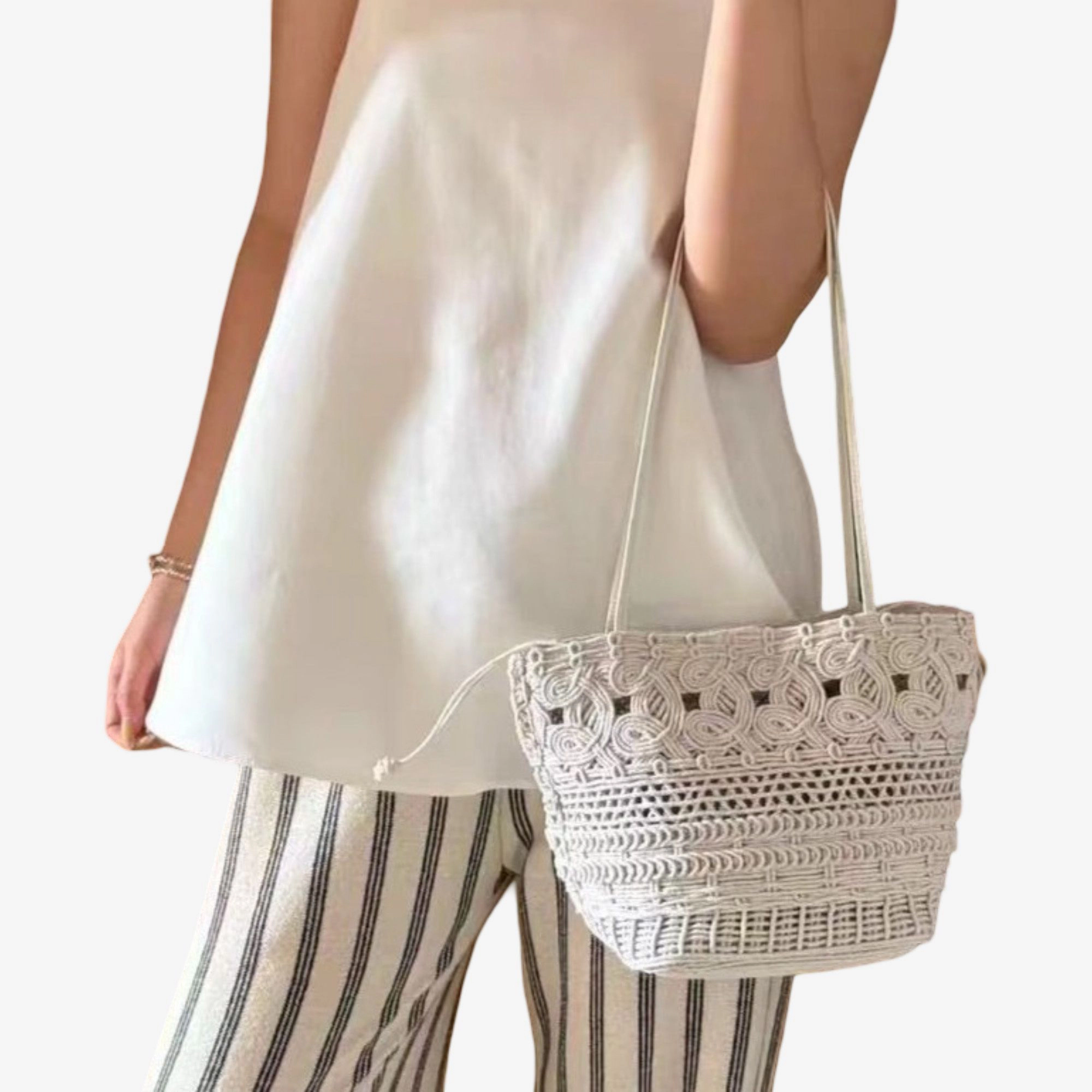 Alilang Women's Handwoven Tote Bag for Women – Casual Boho Style, Beach & Everyday Shoulder Bag