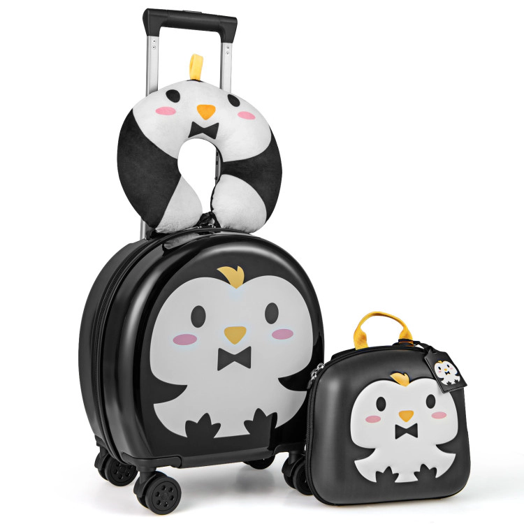 Hivvago Kids Luggage Set with Rolling Suitcase and Backpack