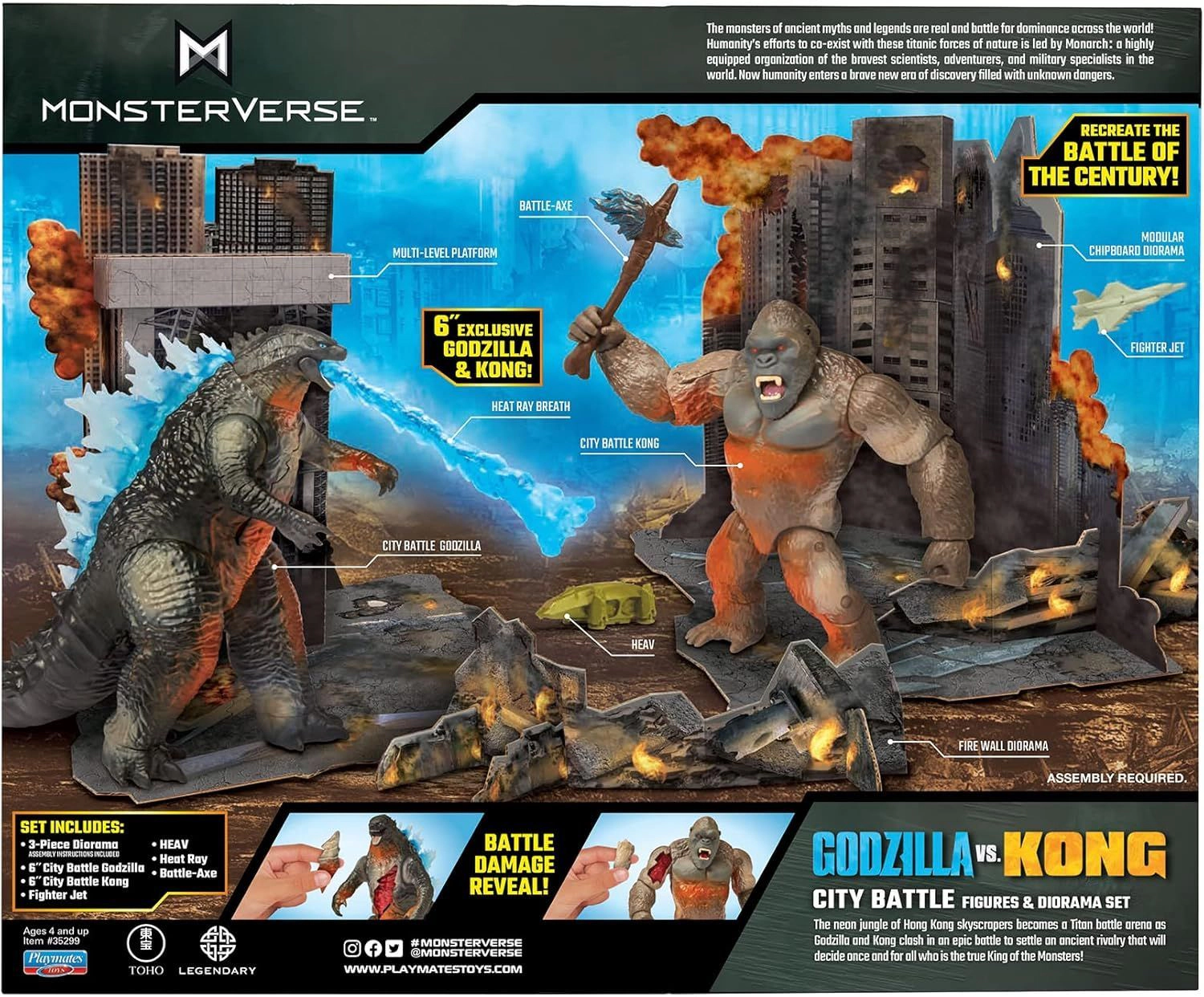 Godzilla Monsterverse City Battle Pack