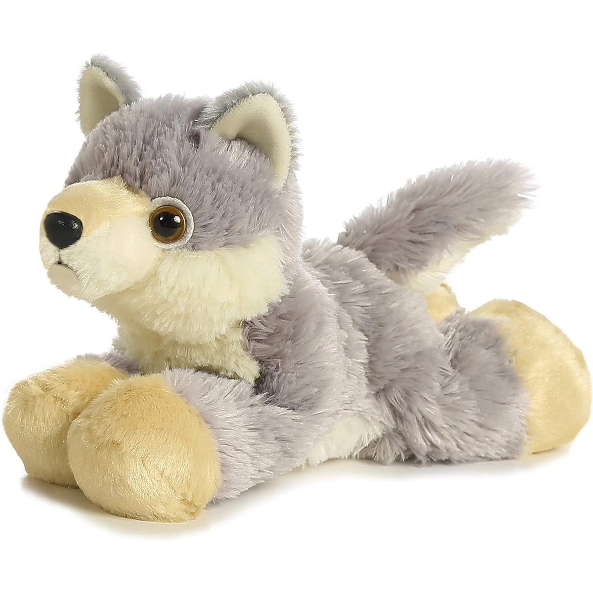 Aurora Mini Flopsie Woolsey the Wolf 8-Inch Stuffed Animal Plush