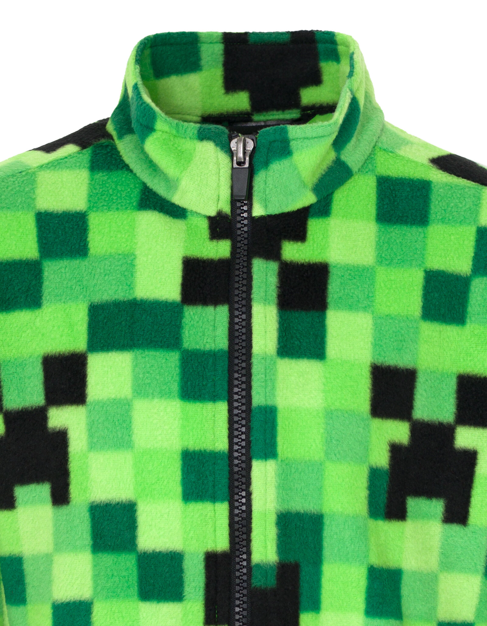 Minecraft Creeper Zip-Up Fleece Jacket
