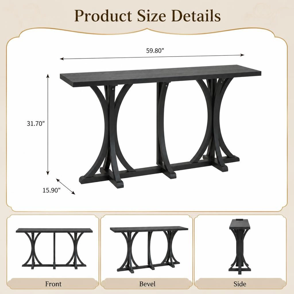 GOODSILO Long Narrow Entryway Console Table
