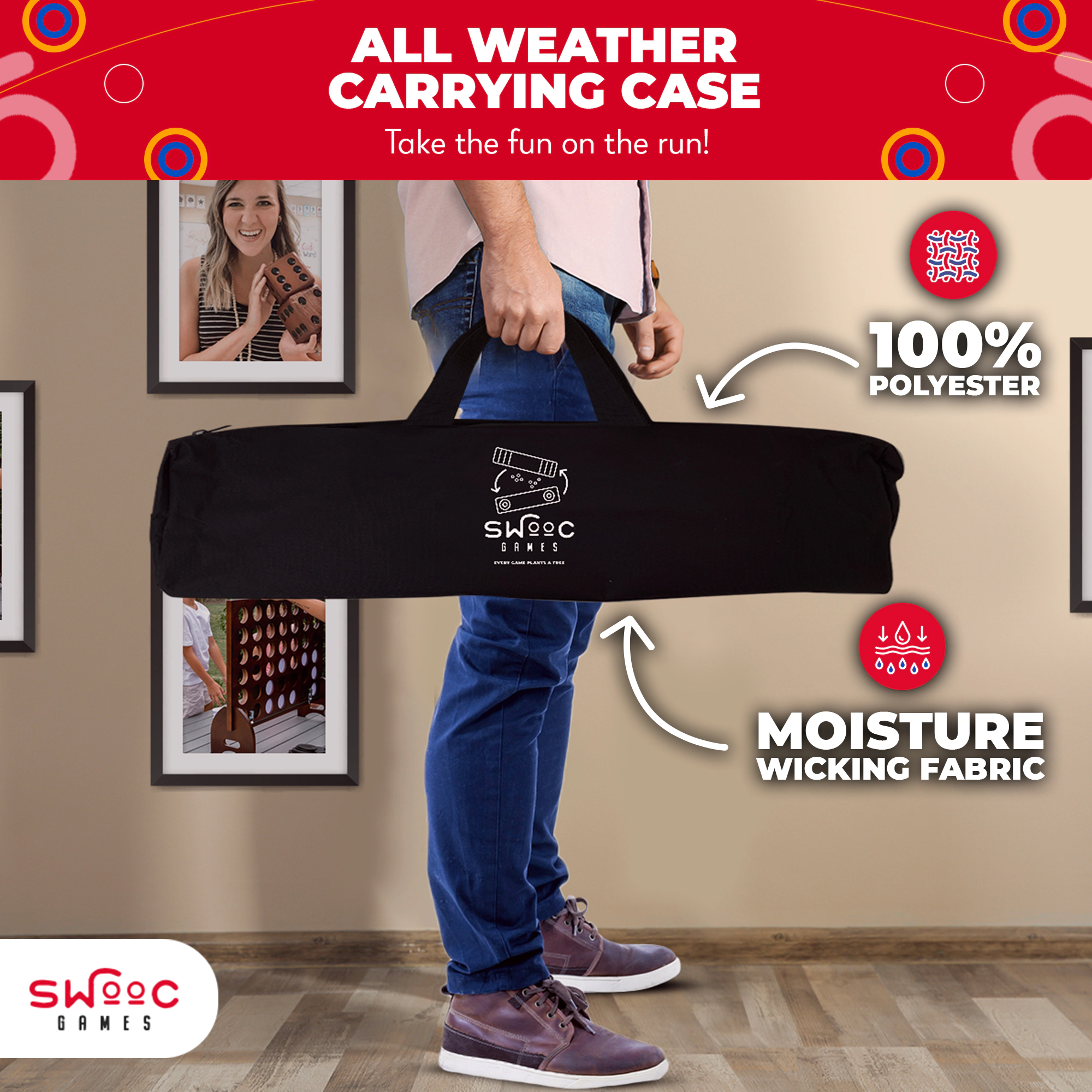 Swooc Games | 2-in-1 Premium Shuffleboard and Curling Game