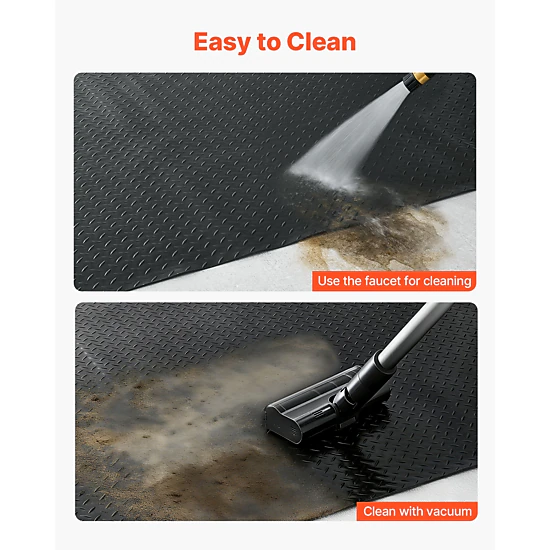 HONGGE Garage Floor Roll Garage Flooring Mat 2.2 mm Thick ened PVC Diamond Plate Floor Protector Mat with Double-sided