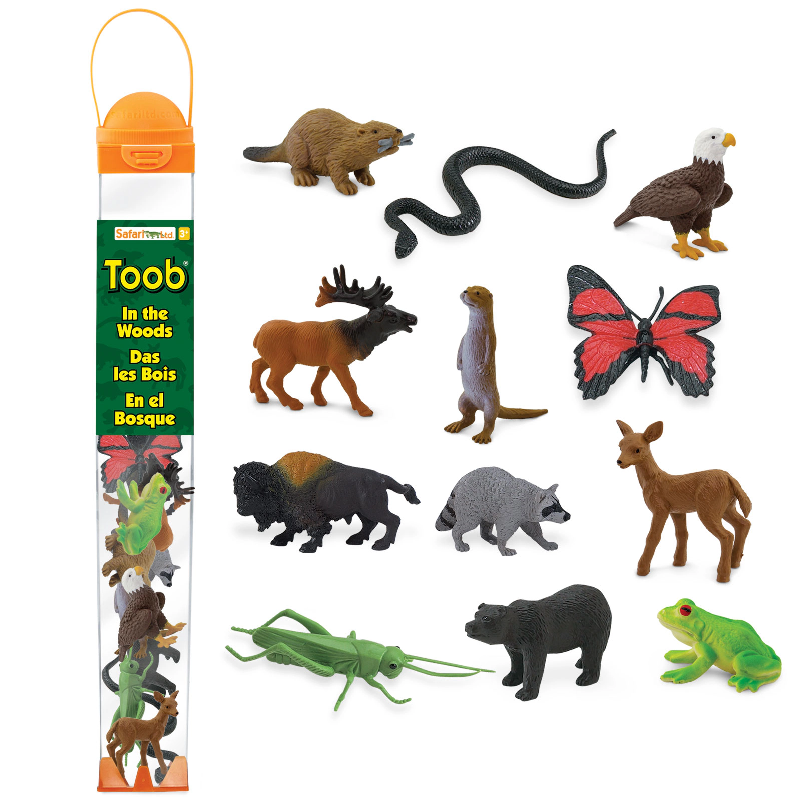 Safari Ltd. - In the Woods TOOB - contains 12 Mini Figurines