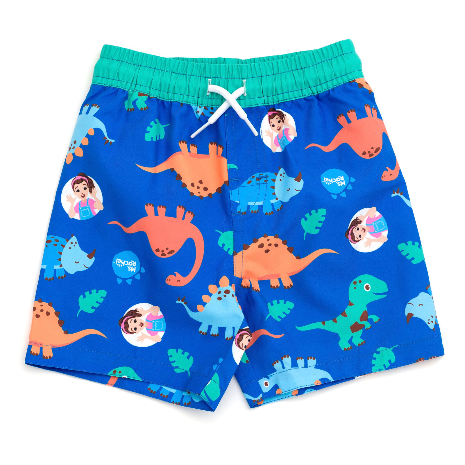 Ms. Rachel Boys' Swimwear 2-Piece Rash Guard and Swim Trunks Set