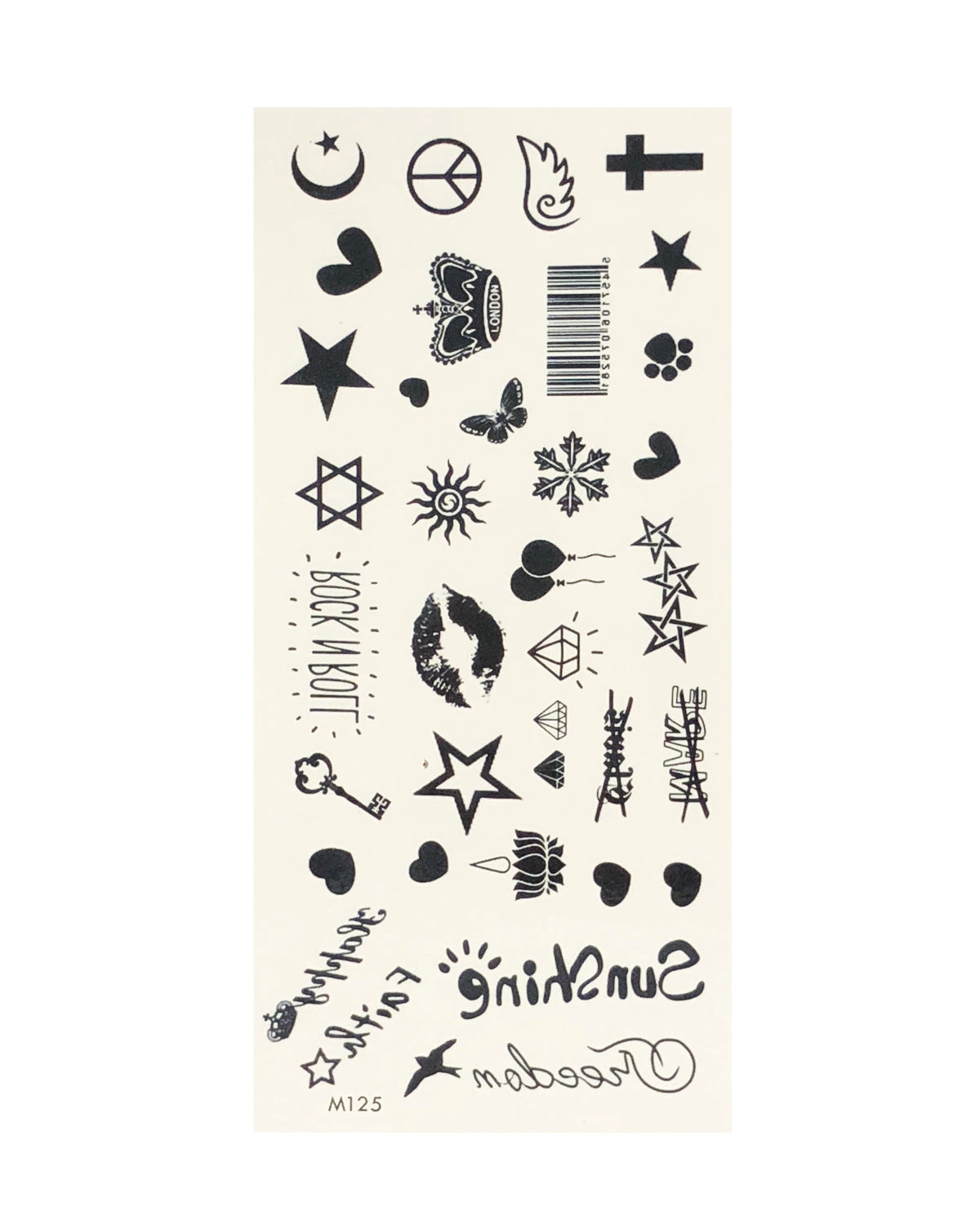 Wrapables Floral Temporary Tattoos Body Art Water Tattoos (8 Sheets), Cool Floral
