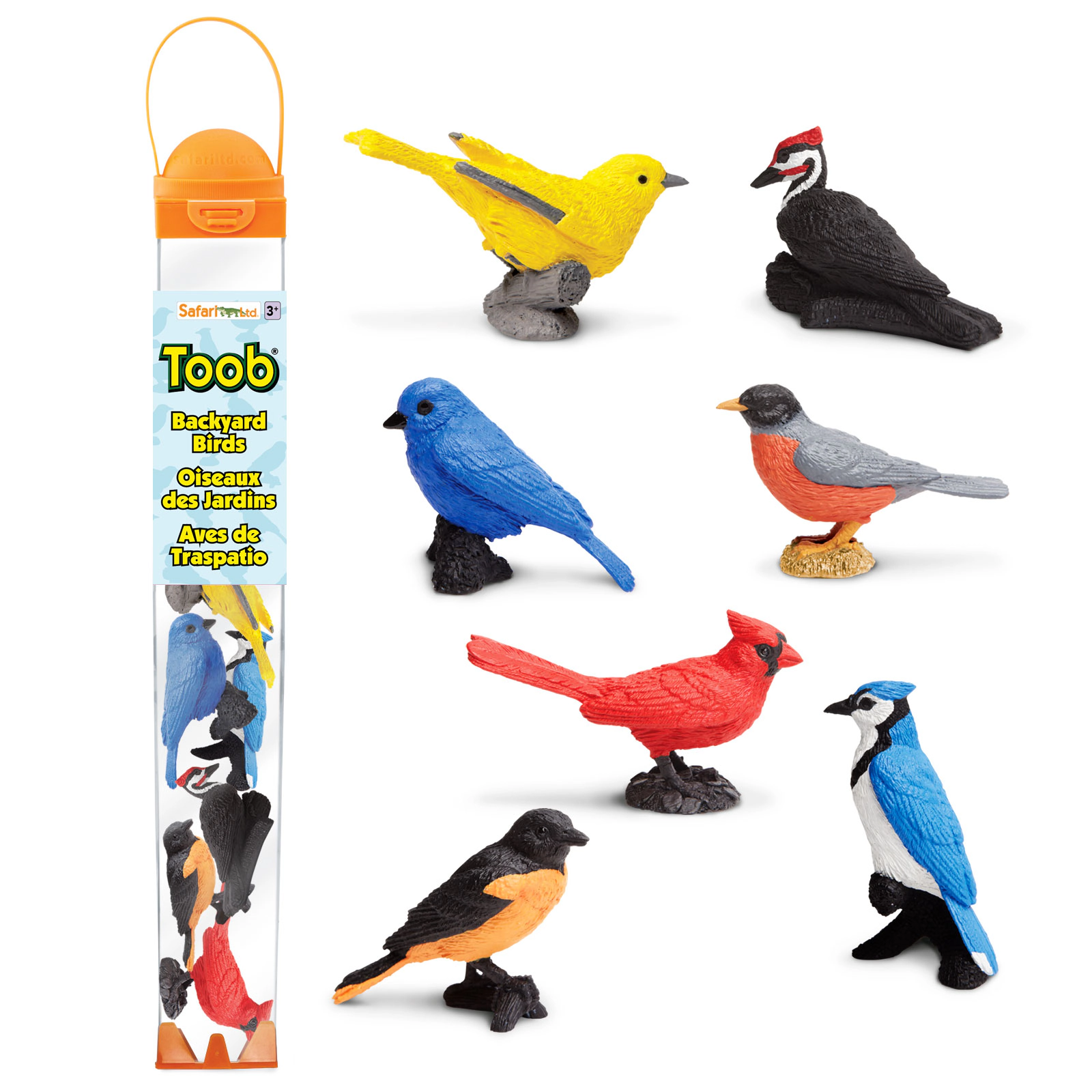Safari Ltd. - Backyard Birds TOOB - contains 7 Mini Figurines
