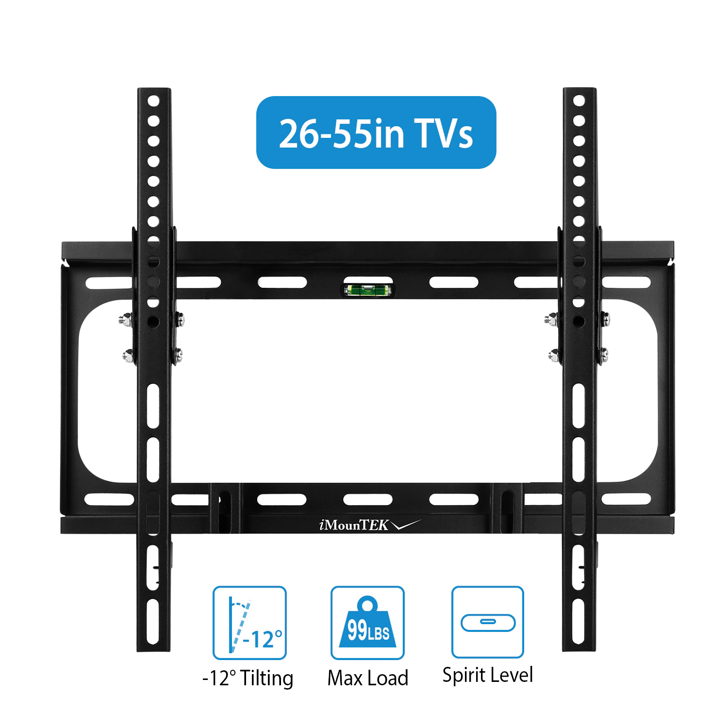 GBruno Tilt Dual Arm 55 Inch TV Wall Mount Bracket