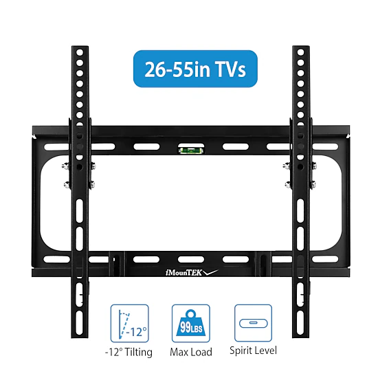 GBruno Tilt Dual Arm 55 Inch TV Wall Mount Bracket