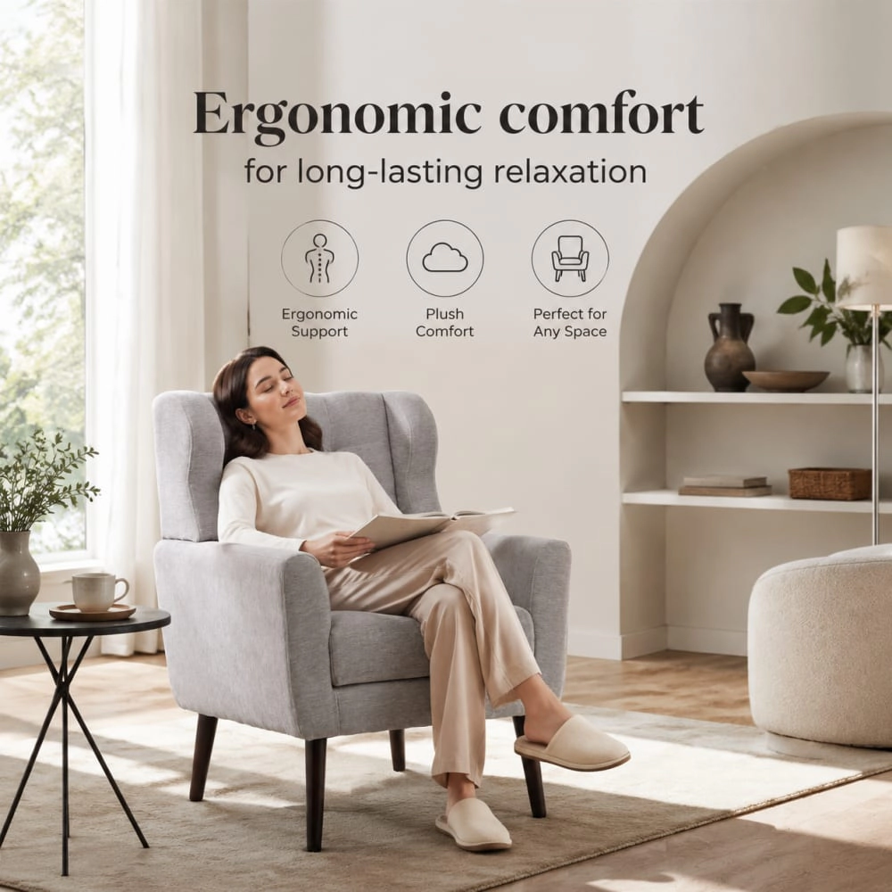 GOODSILO Soft Chenille Accent Chair Versatile Seating