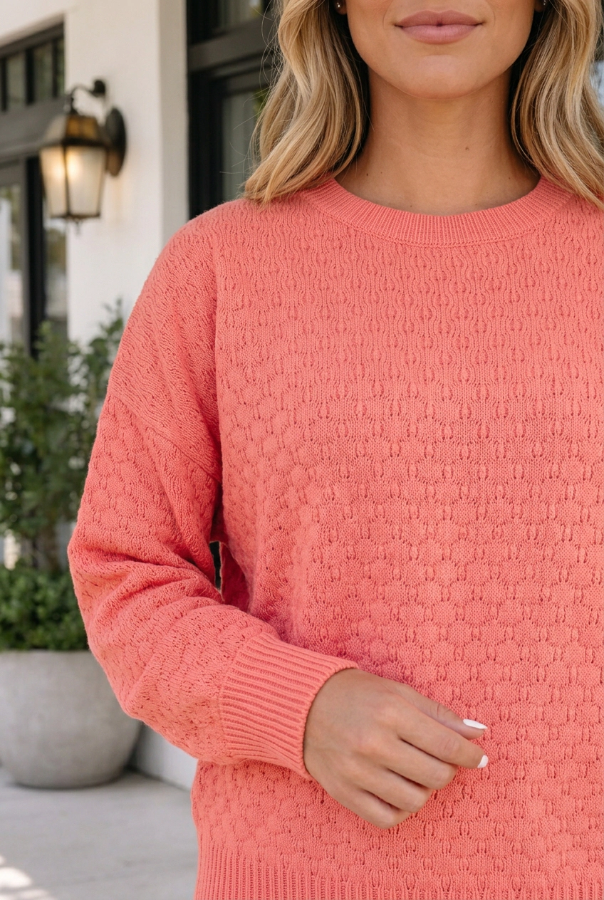 Threaded Pear Arely Long Sleeve Sweater Top