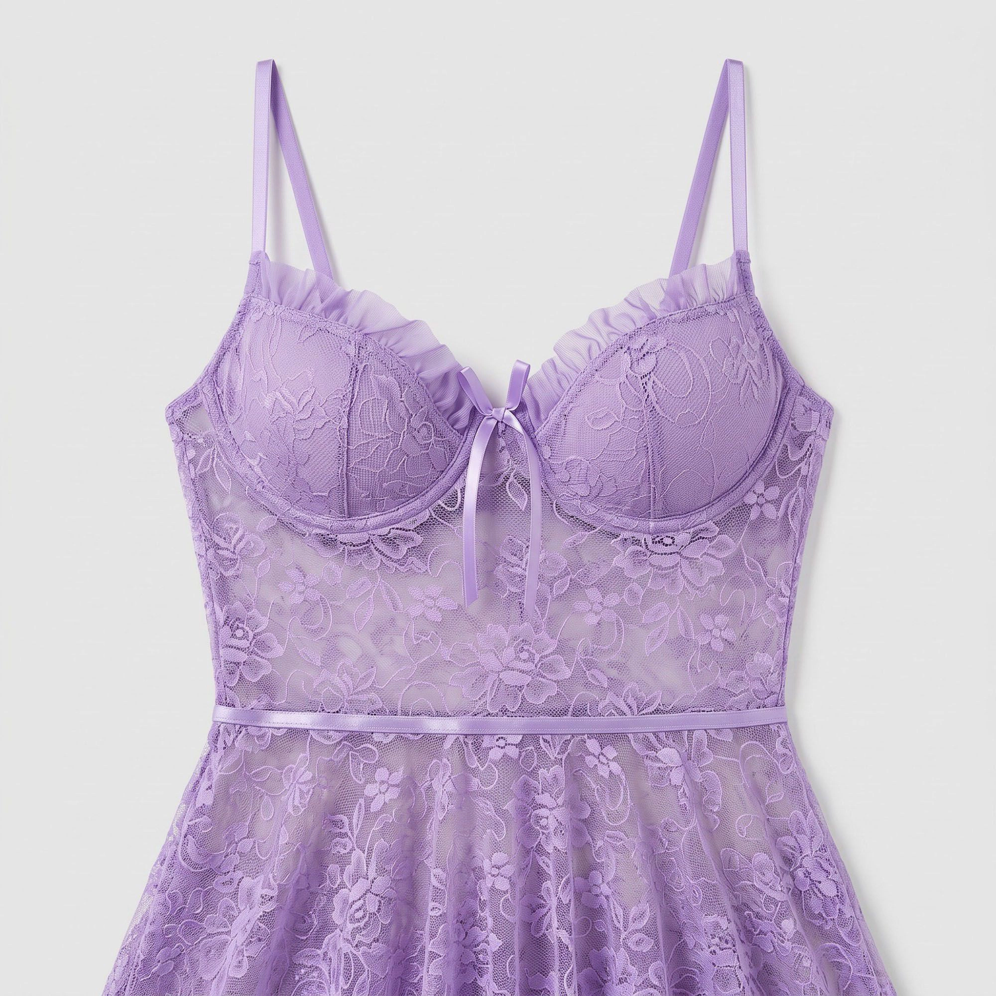 Anna-Kaci Women's Floral Lace Underwire Lingerie Dress