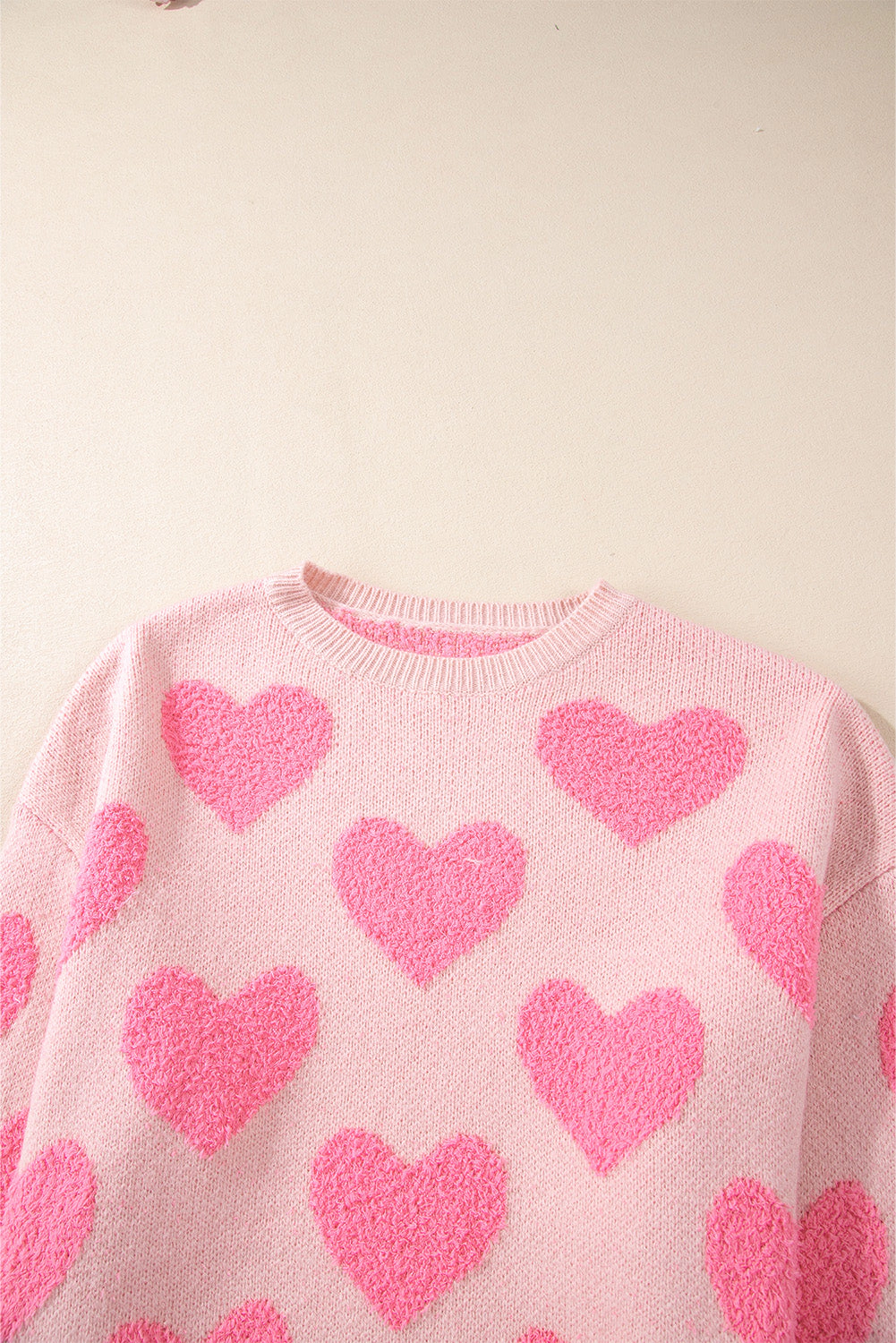 Threaded Pear Women's Cali Heart Jacquard Knit Sweater