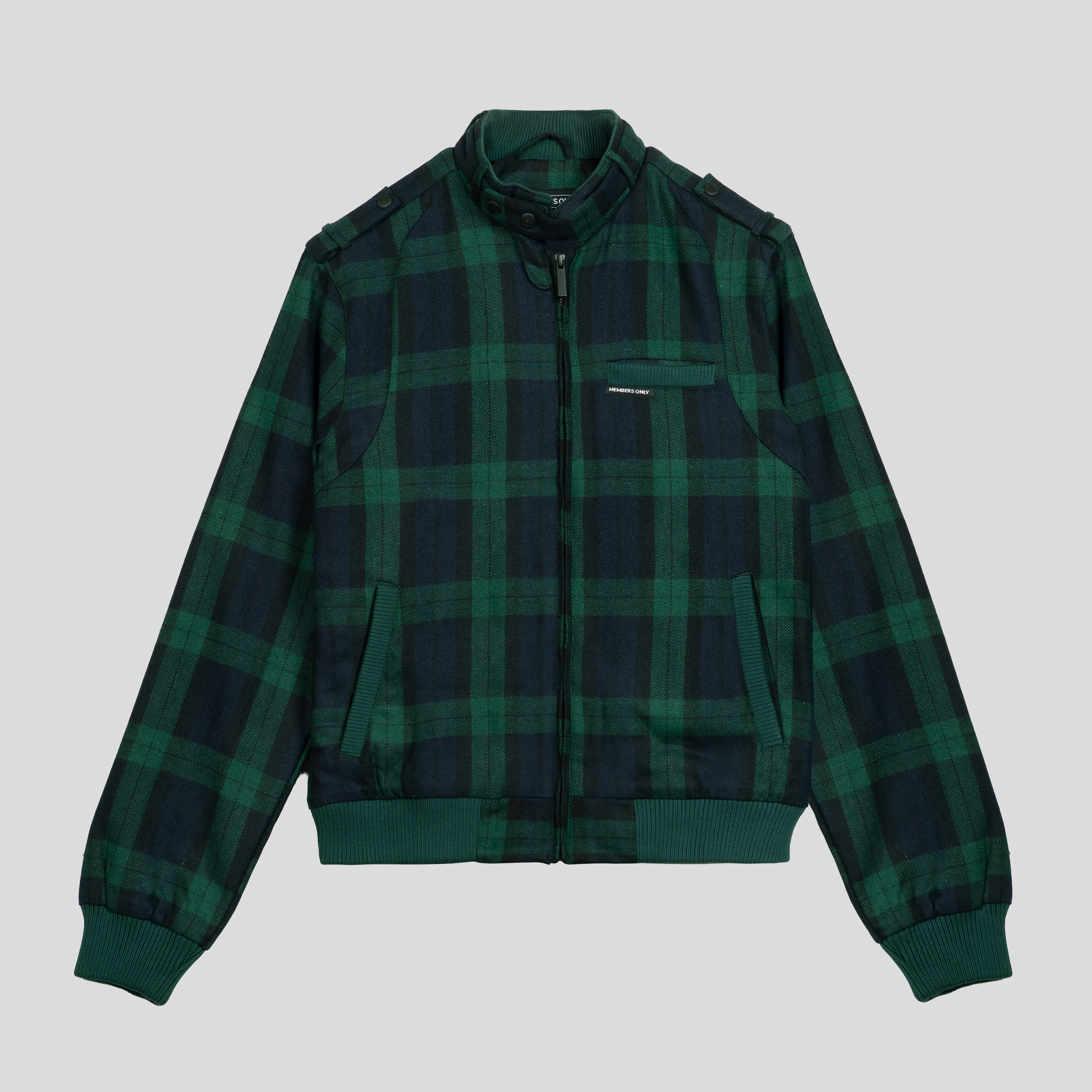 Members Only Men's Wool Iconic Racer Jacket