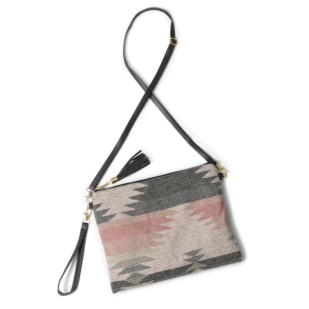 Fashnzfab Western Patterned Crossbody / Clutch Bag