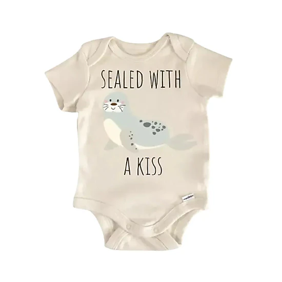 NOFO VIBES Unisex Seal Sea Lion Newborn Baby Bodysuit