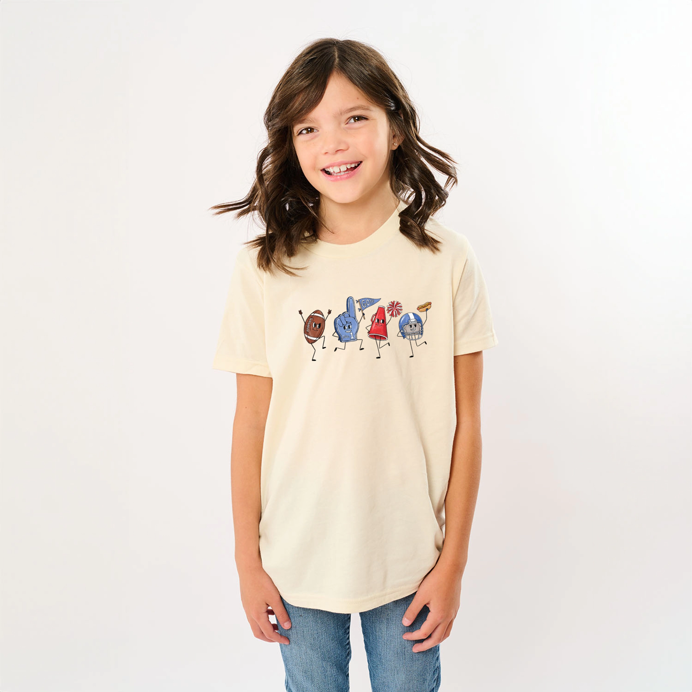 The Juniper Shop - Youth Short Sleeve Graphic T-Shirt Football Stick Figures