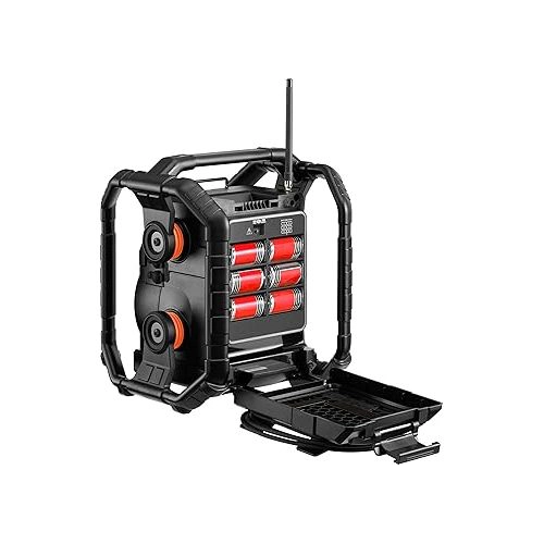 SANGEAN U7HD Rugged Jobsite Bluetooth AM/FM HD Digital Radio, Dustproof and Waterproof Outdoor Audio