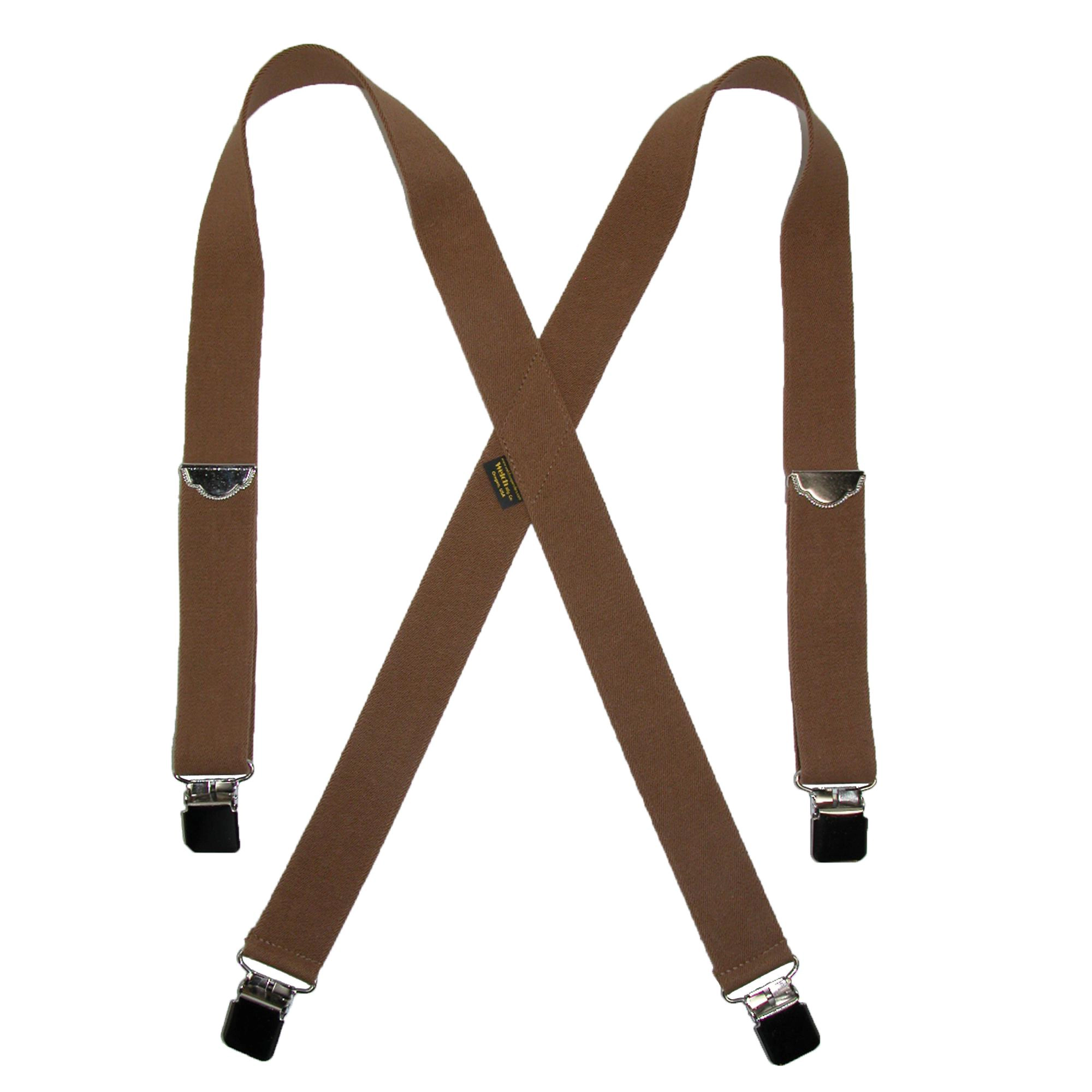 Welch Men's Big & Tall Elastic Clip End Double Face Suspenders