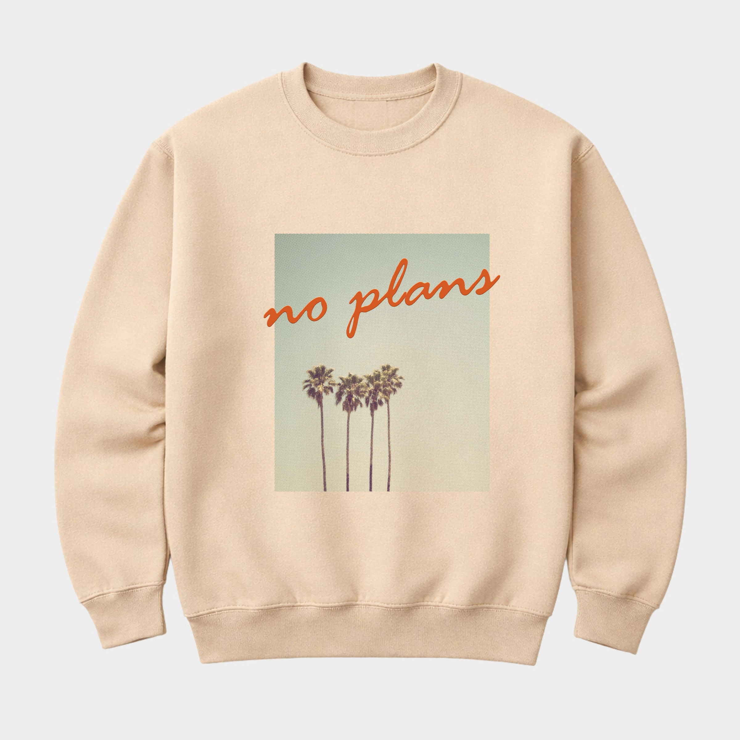 Simply Sage Market - Men's Graphic Sweatshirt No Plans Puff Print