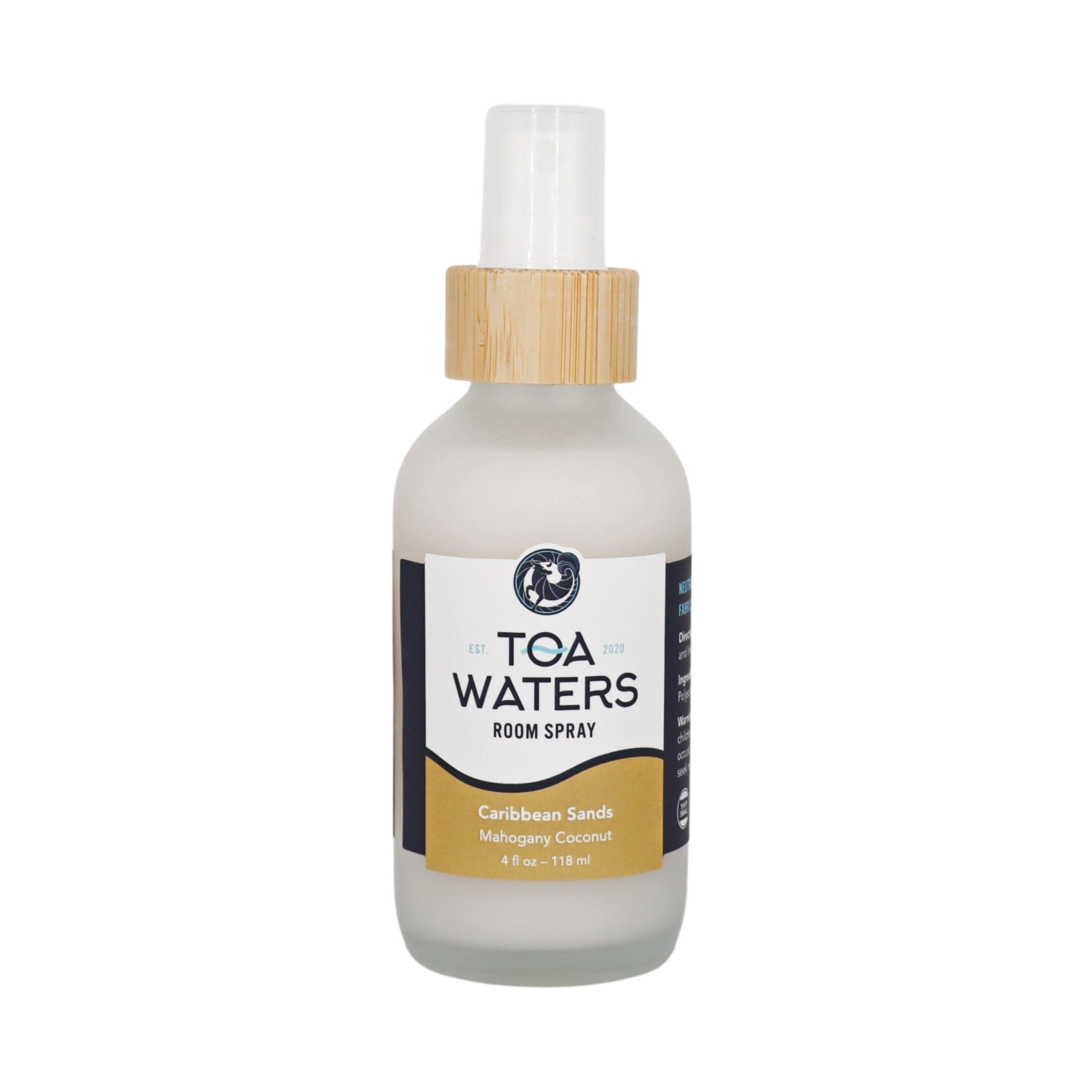 TOA Waters Room and Linen Spray - Caribbean Sands - Mahogany Coconut