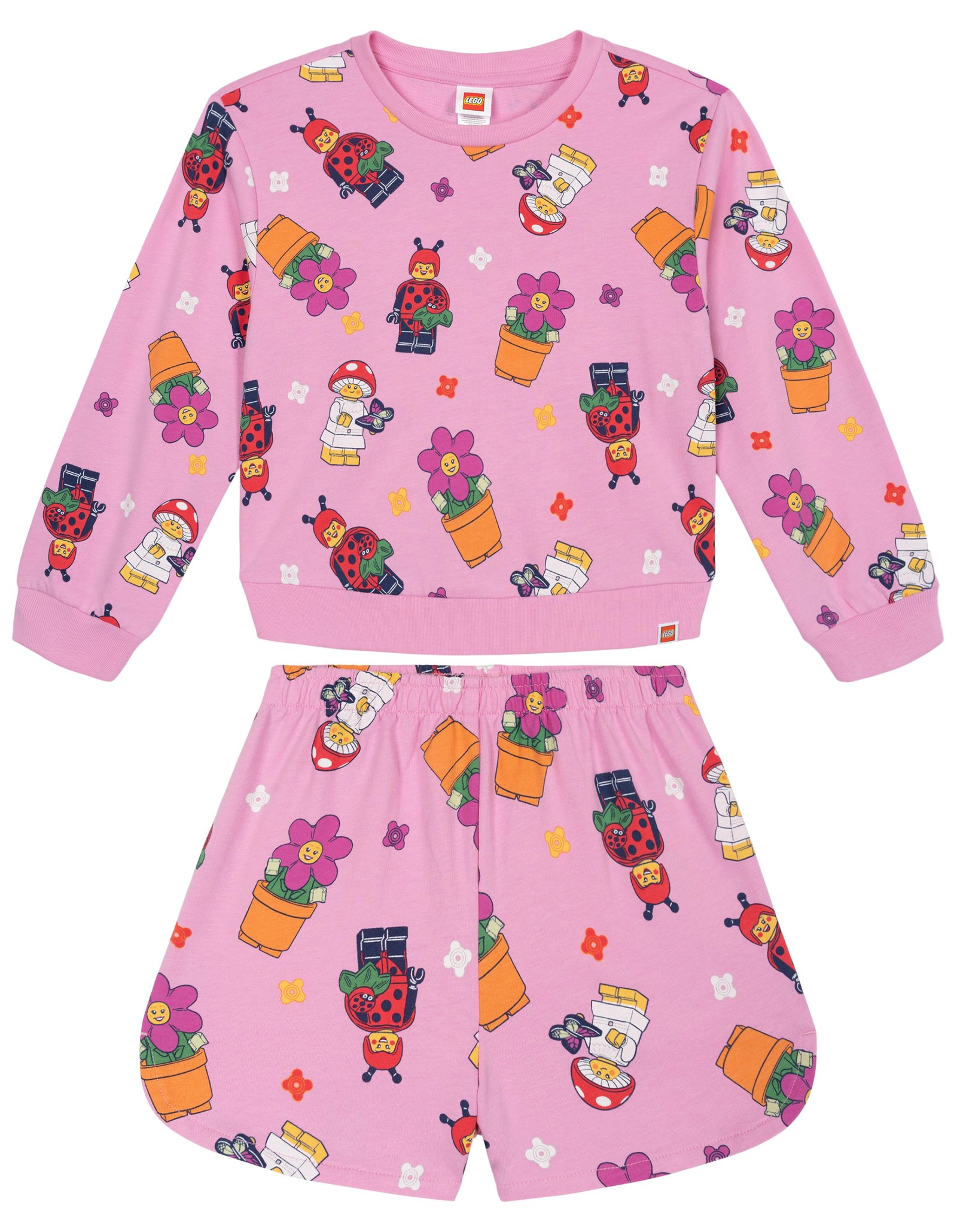 LEGO Girls' 2-Piece Sweatshirt and Shorts Set