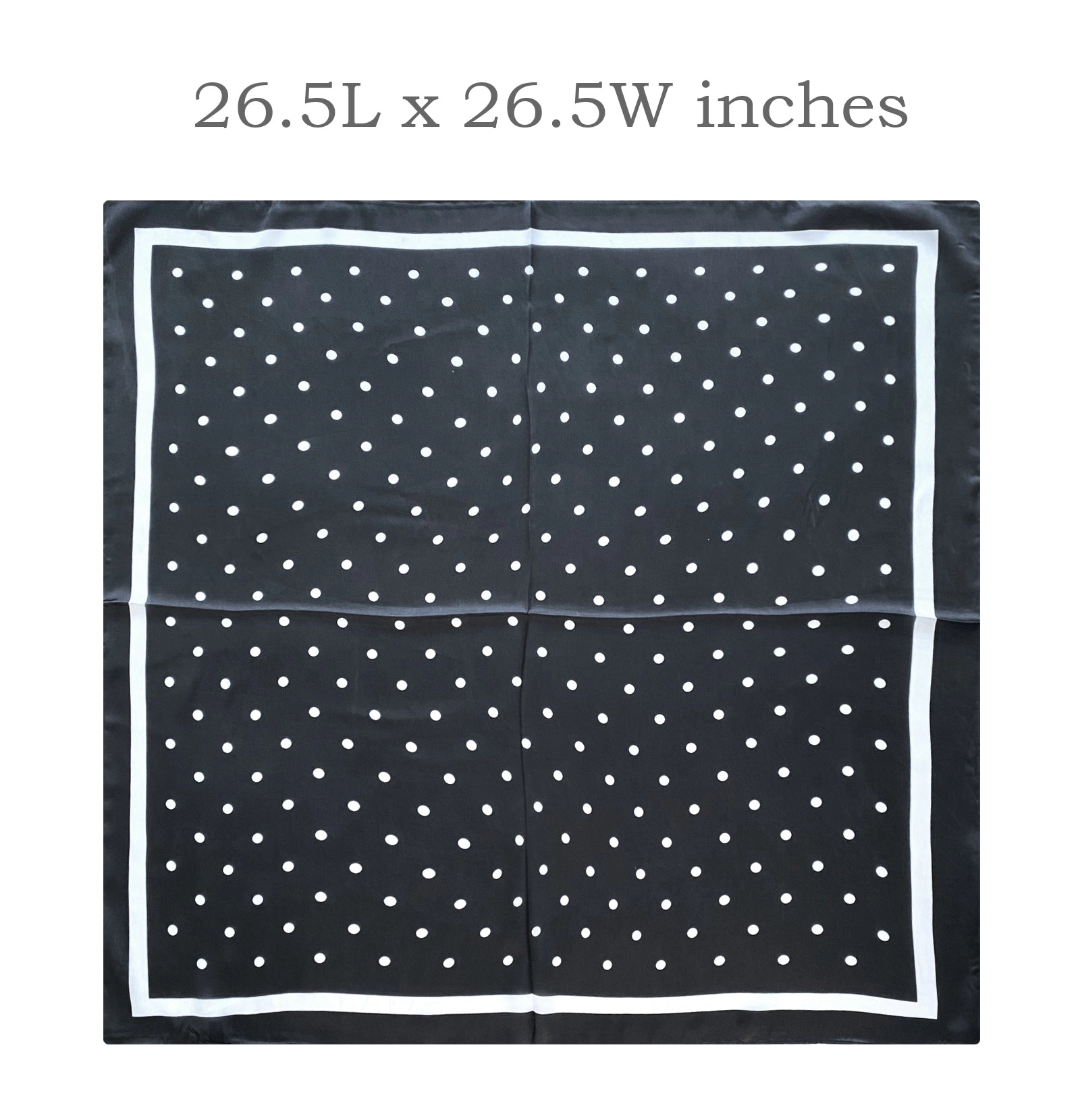 Wrapables Women's Satin Square Scarf Neckerchief, 26.5 x 26.5 Inch