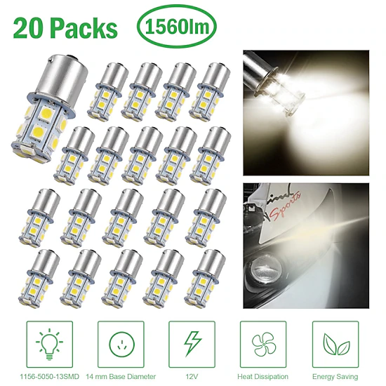 GBruno 20-Piece LED Trailer Light Bulb Set