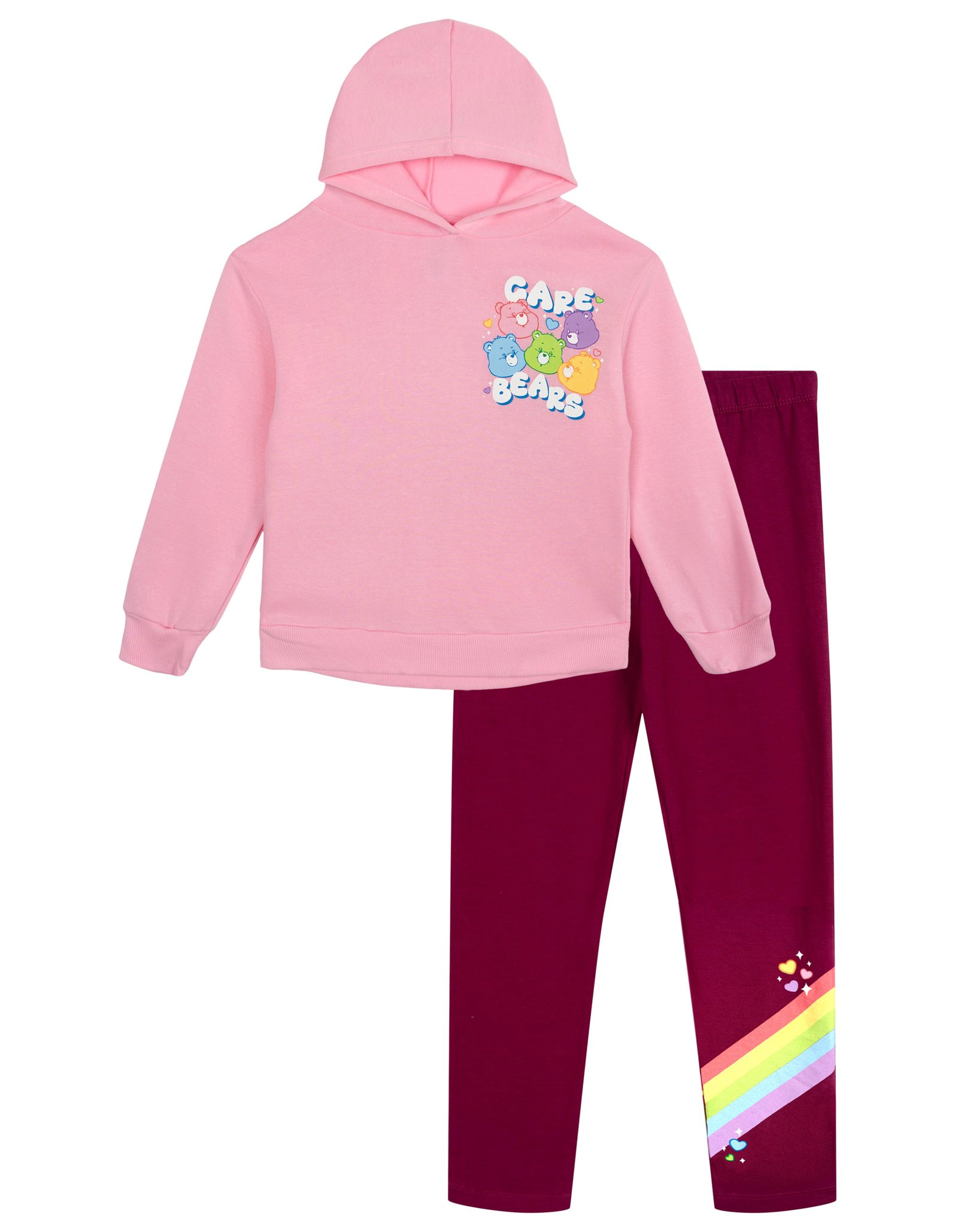 Care Bears Girls' 2-Piece Hoodie and Leggings Set