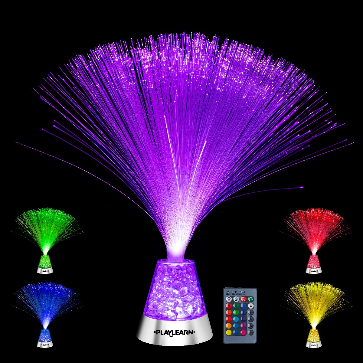 Playlearn Unisex 14" Fiber Optic Lamp with Remote