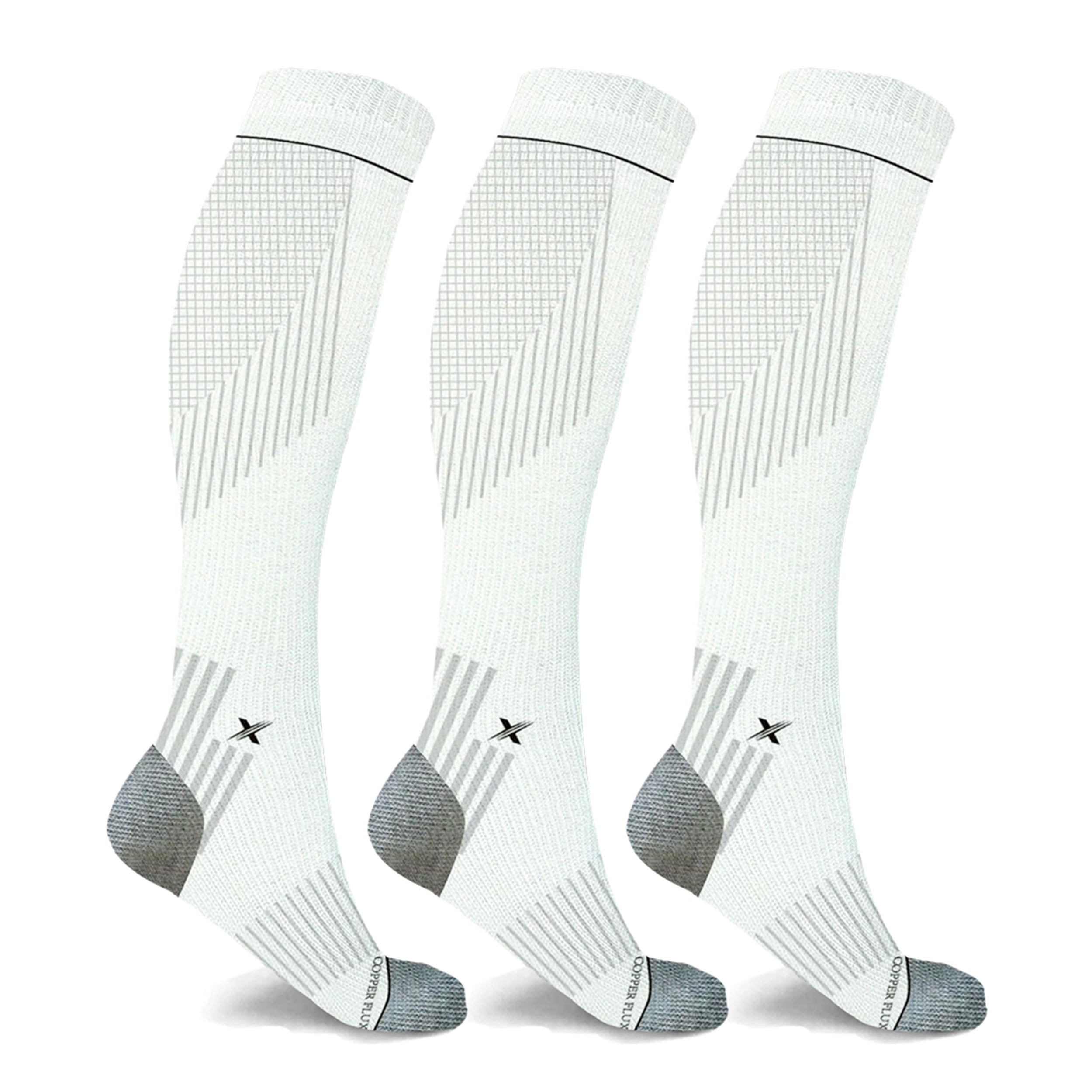 Extreme Fit Copper Compression Pain Relief Targeted Knee High Socks - 6 Pair