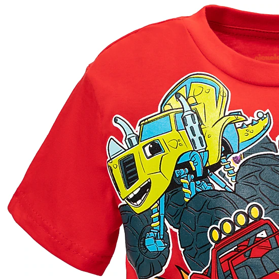Blaze and the Monster Machines Boys' Racing T-Shirt Tank Top and Shorts Set
