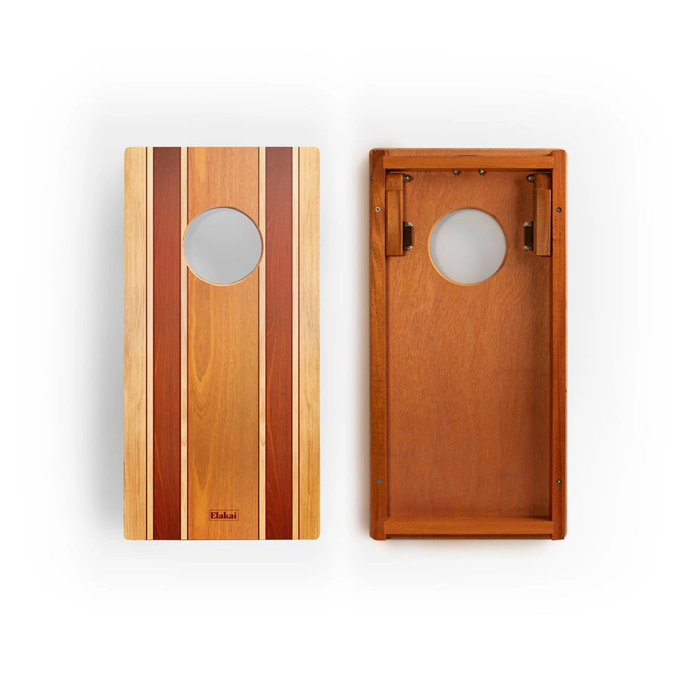 Elakai 1ft x 2ft Classic Woody Mahogany Pathfinder Cornhole Board Set