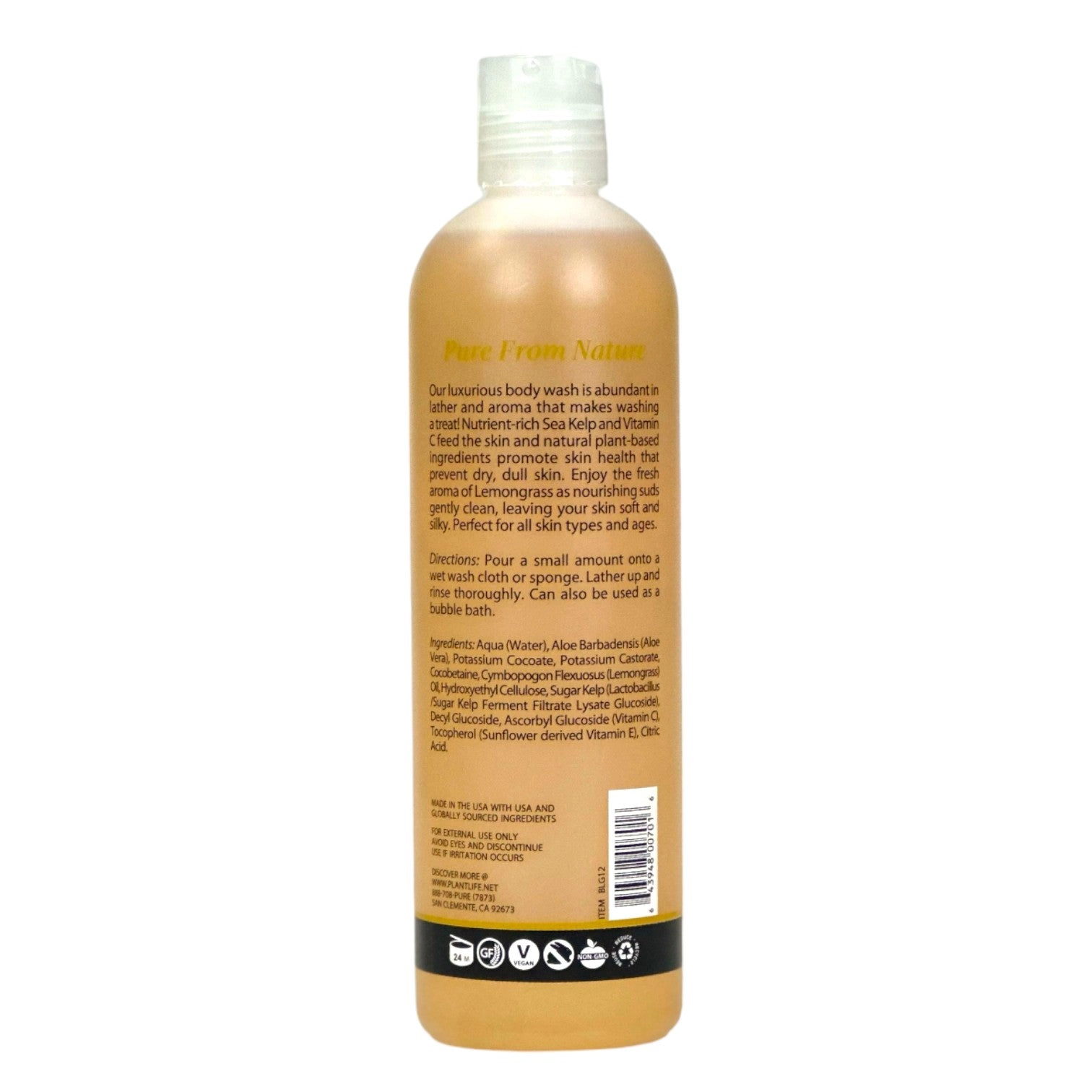 Plantlife Lemongrass Body Wash