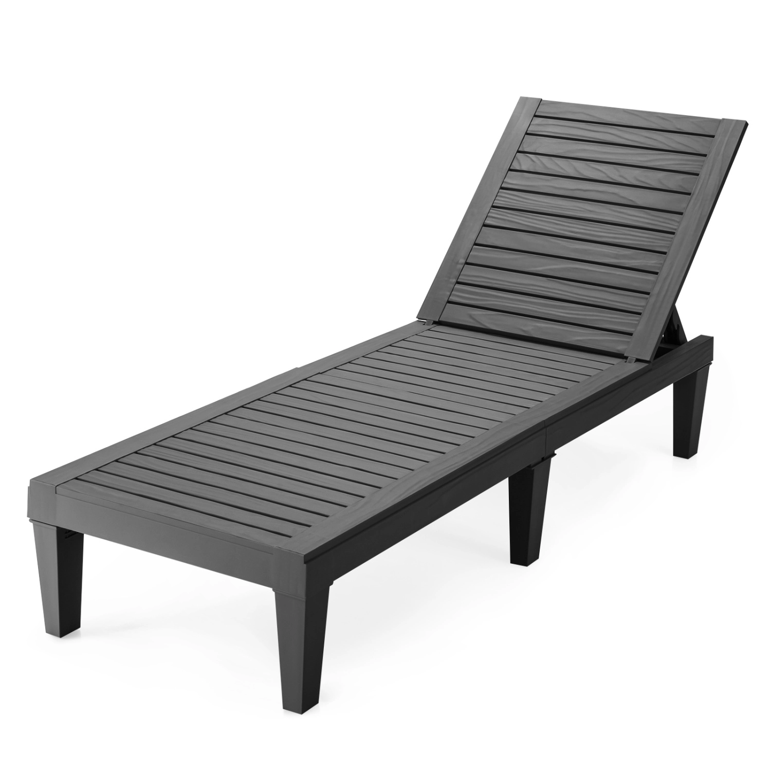 Hivvago Outdoor Recliner Chair with 5-Position Adjustable Backrest