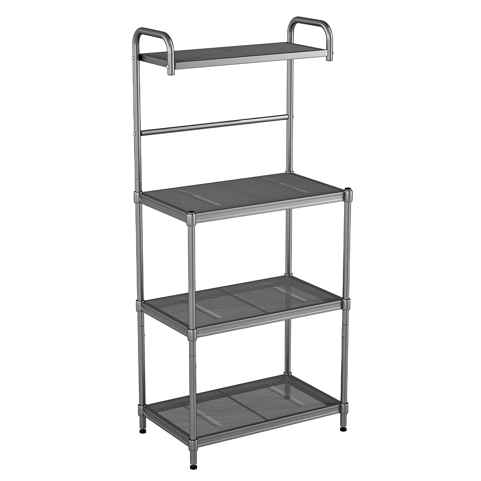 SUGIFT 4-Tier Iron Baker’s Rack Kitchen Storage Shelving Unit 53.5-in Tall 55-lb Shelf Capacity As the Picture Shows