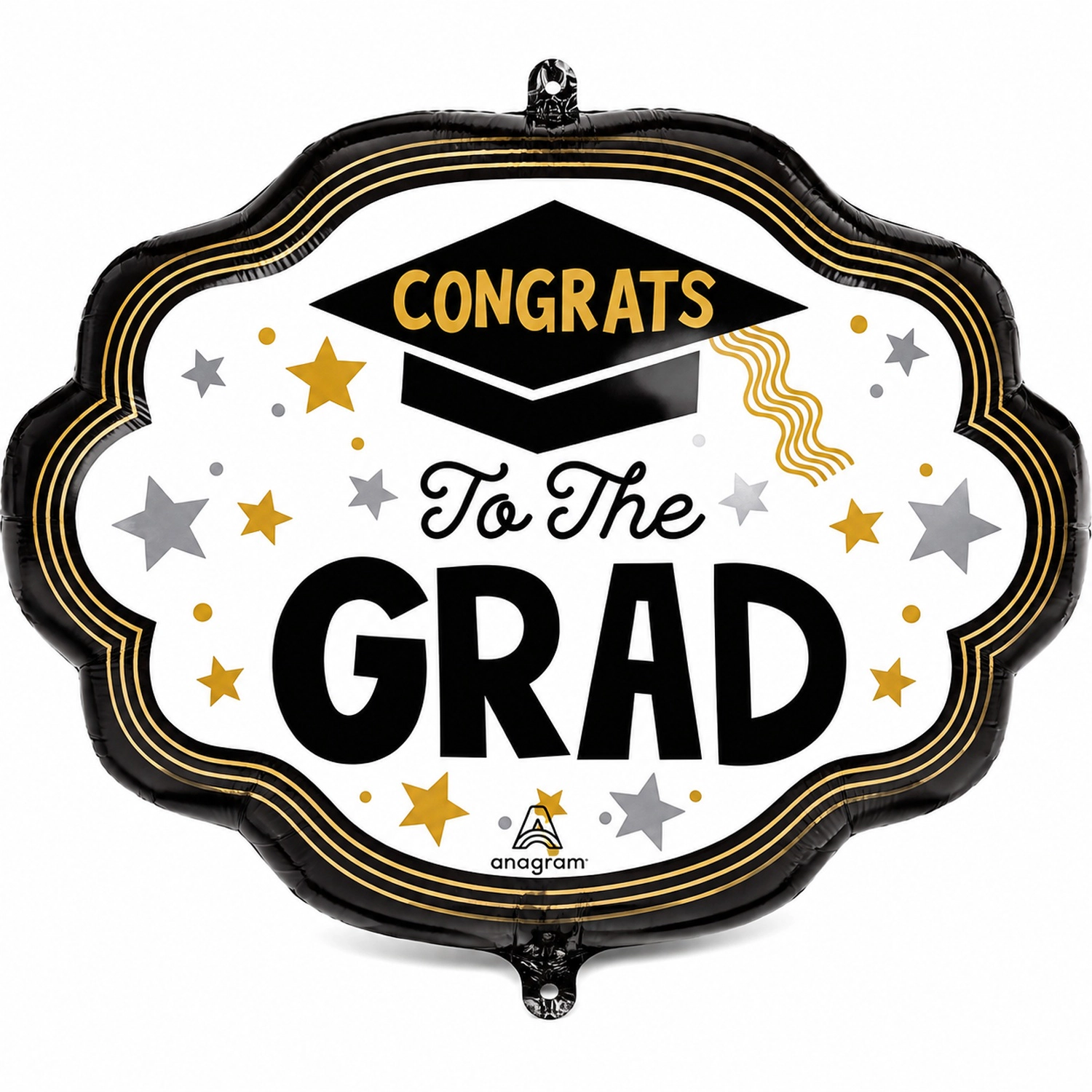 LoonBalloon 24 in Graduation Wave of Success Foil Balloons, 5 Pack