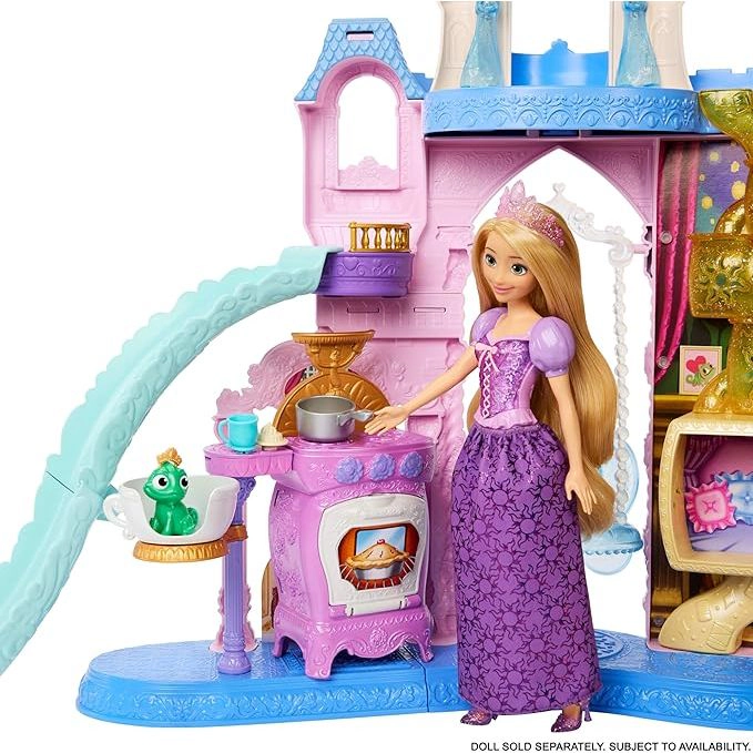 Mattel Disney Princess Pet Palace Castle Playset, 2-Foot Tall