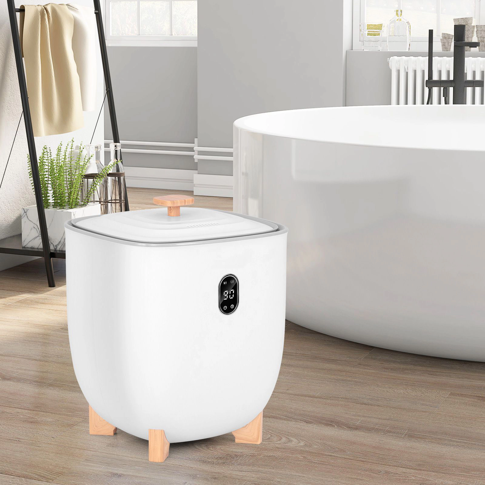 SlickBlue Large Capacity Heated Towel Warmer for Home Spa Comfort